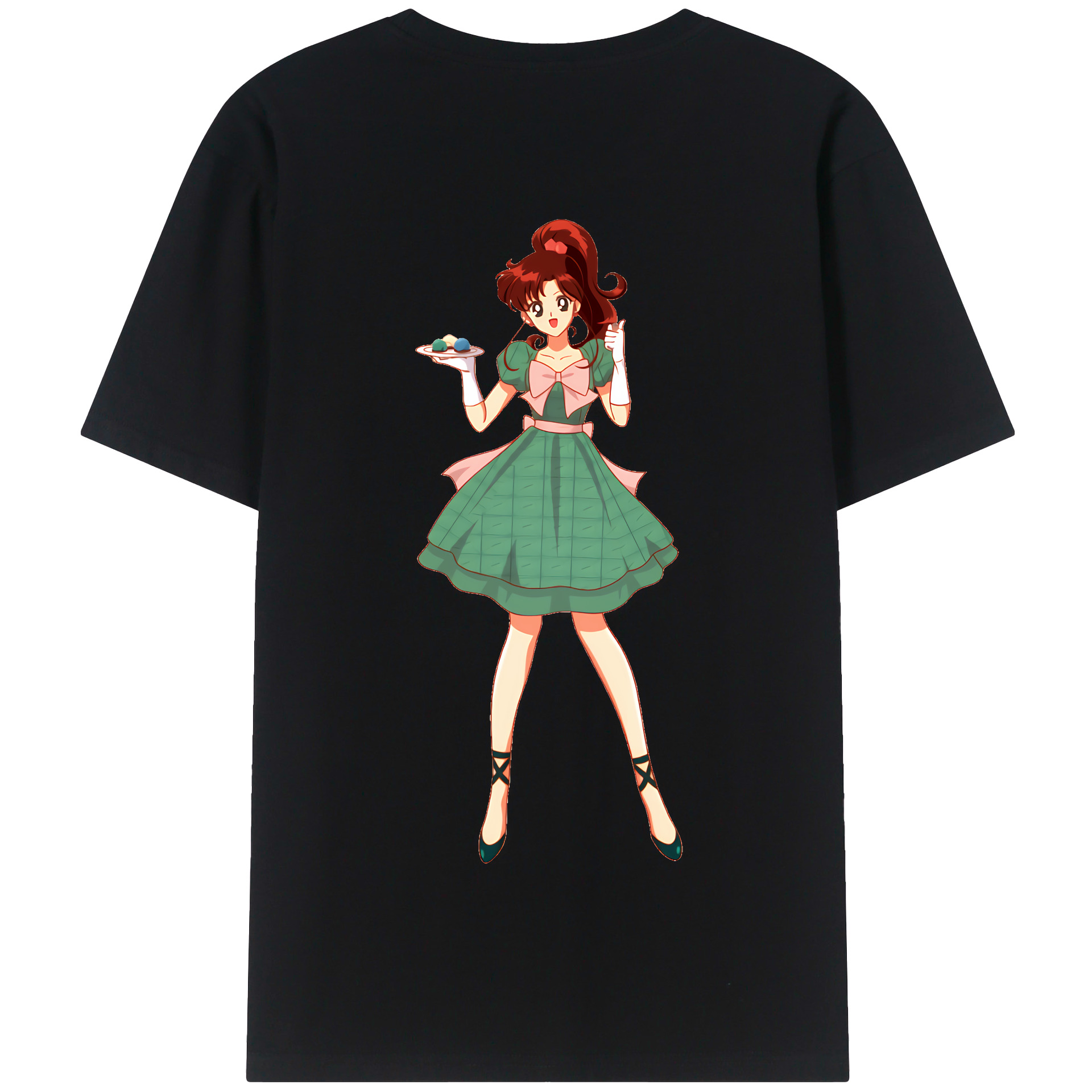 （画像用） 美少女戦士セーラームーン 木野 まこと きの まこと Sailor Moon Kino Makoto （セーラージュピター；Sailor Jupiter） 綿100％半袖Tシャツ（背面プリント）