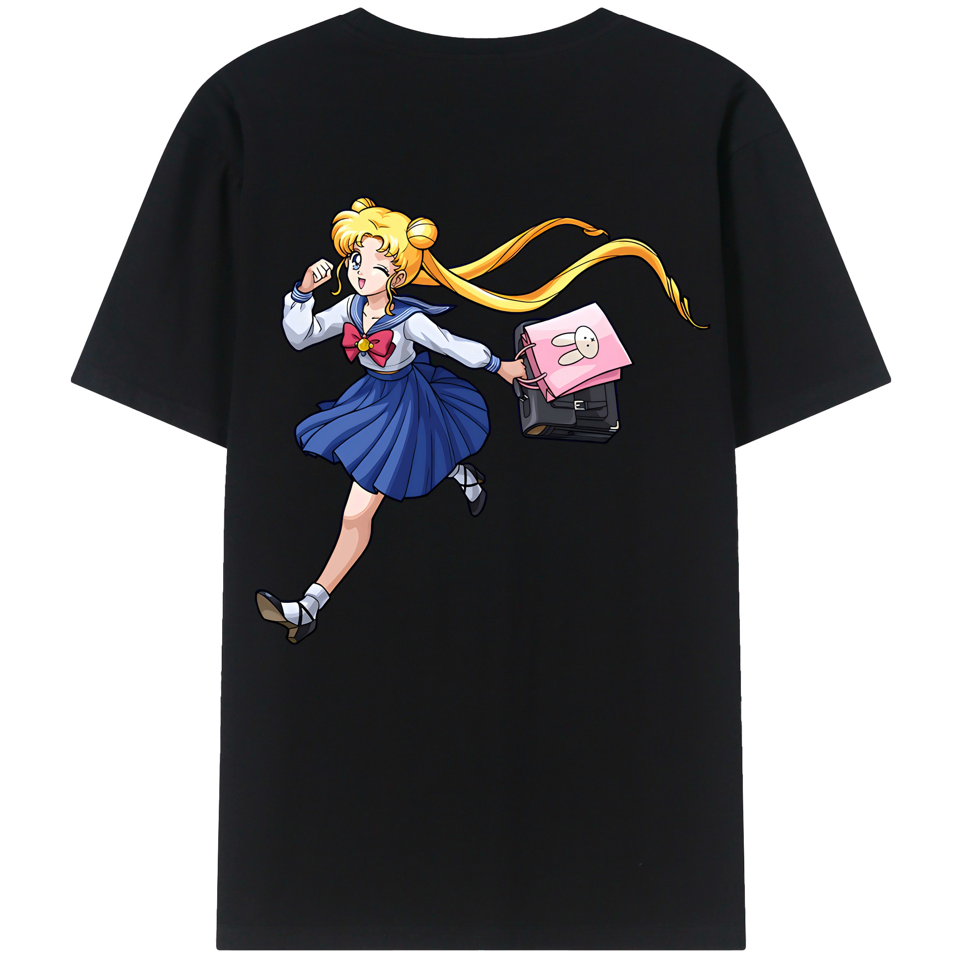 （画像用） 美少女戦士セーラームーン 愛野 美奈子 あいの みなこ Sailor Moon Aino Minako 綿100％半袖Tシャツ（背面プリント）