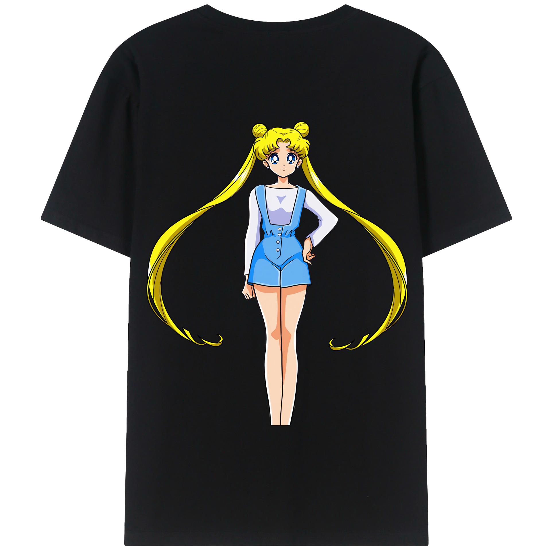 （画像用） 美少女戦士セーラームーン 愛野 美奈子 あいの みなこ Sailor Moon Aino Minako 綿100％半袖Tシャツ（背面プリント）
