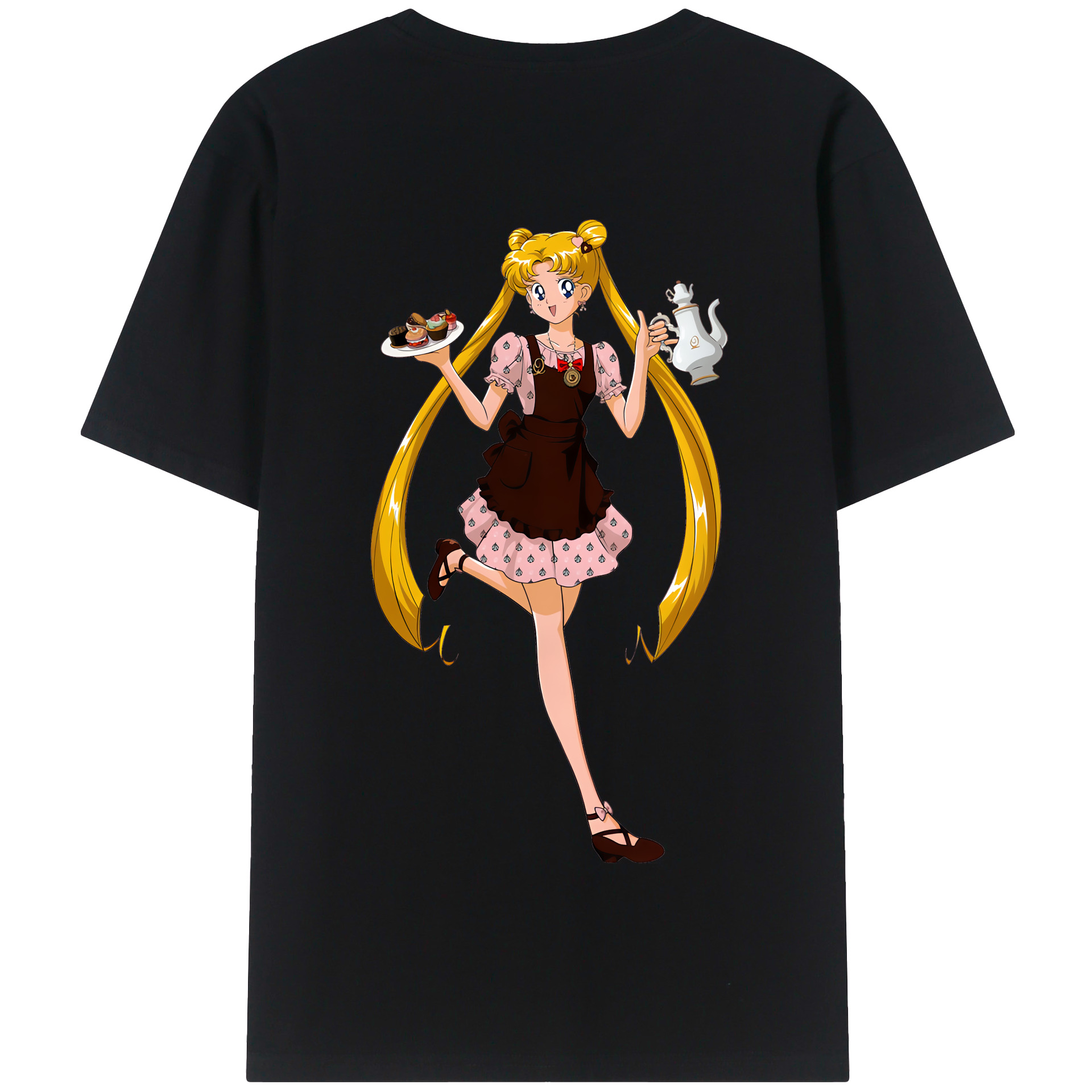 （画像用） 美少女戦士セーラームーン 愛野 美奈子 あいの みなこ Sailor Moon Aino Minako 綿100％半袖Tシャツ（背面プリント）
