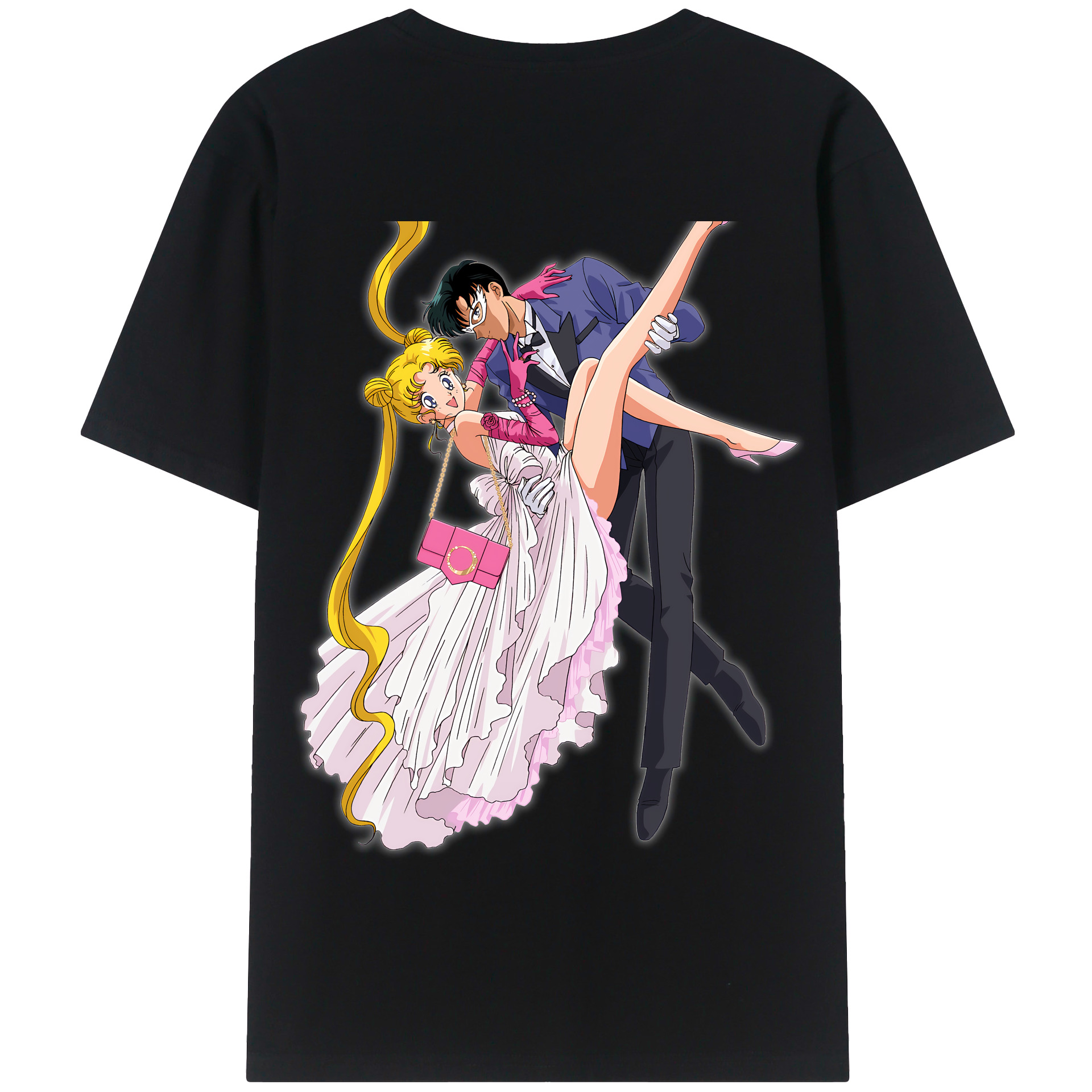 （画像用） 美少女戦士セーラームーン 愛野 美奈子 あいの みなこ Sailor Moon Aino Minako 綿100％半袖Tシャツ（背面プリント）