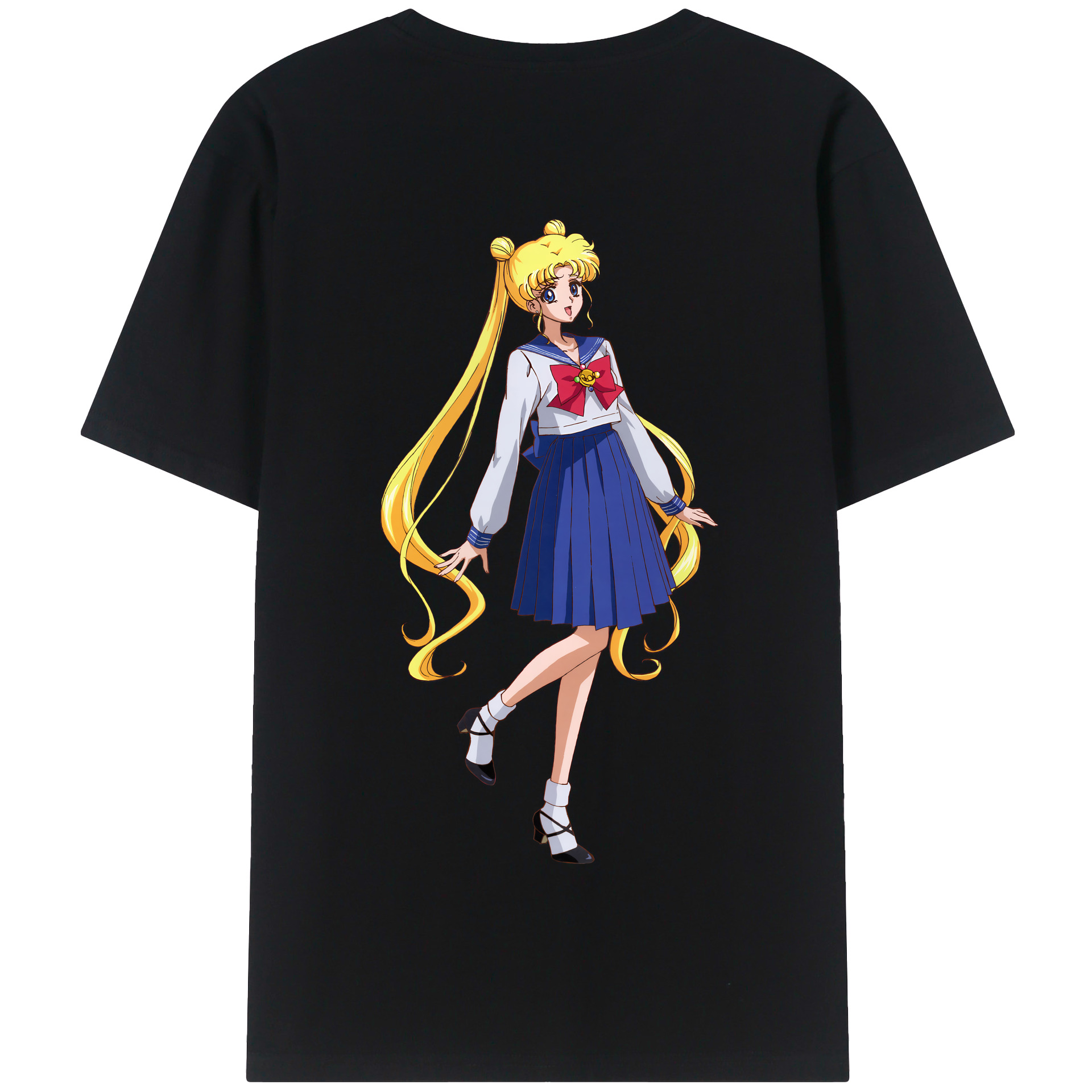 （画像用） 美少女戦士セーラームーン 愛野 美奈子 あいの みなこ Sailor Moon Aino Minako 綿100％半袖Tシャツ（背面プリント）