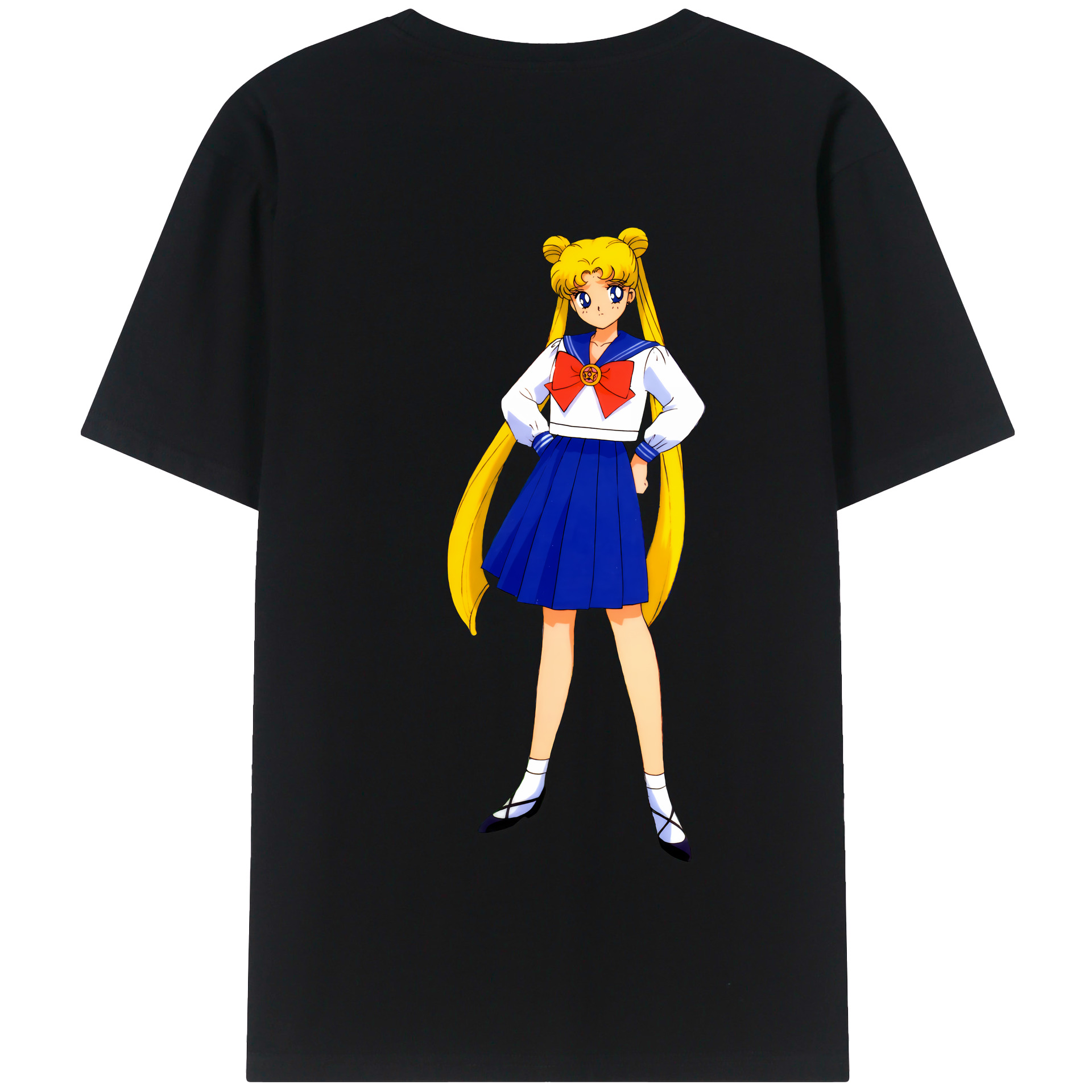 （画像用） 美少女戦士セーラームーン 愛野 美奈子 あいの みなこ Sailor Moon Aino Minako 綿100％半袖Tシャツ（背面プリント）