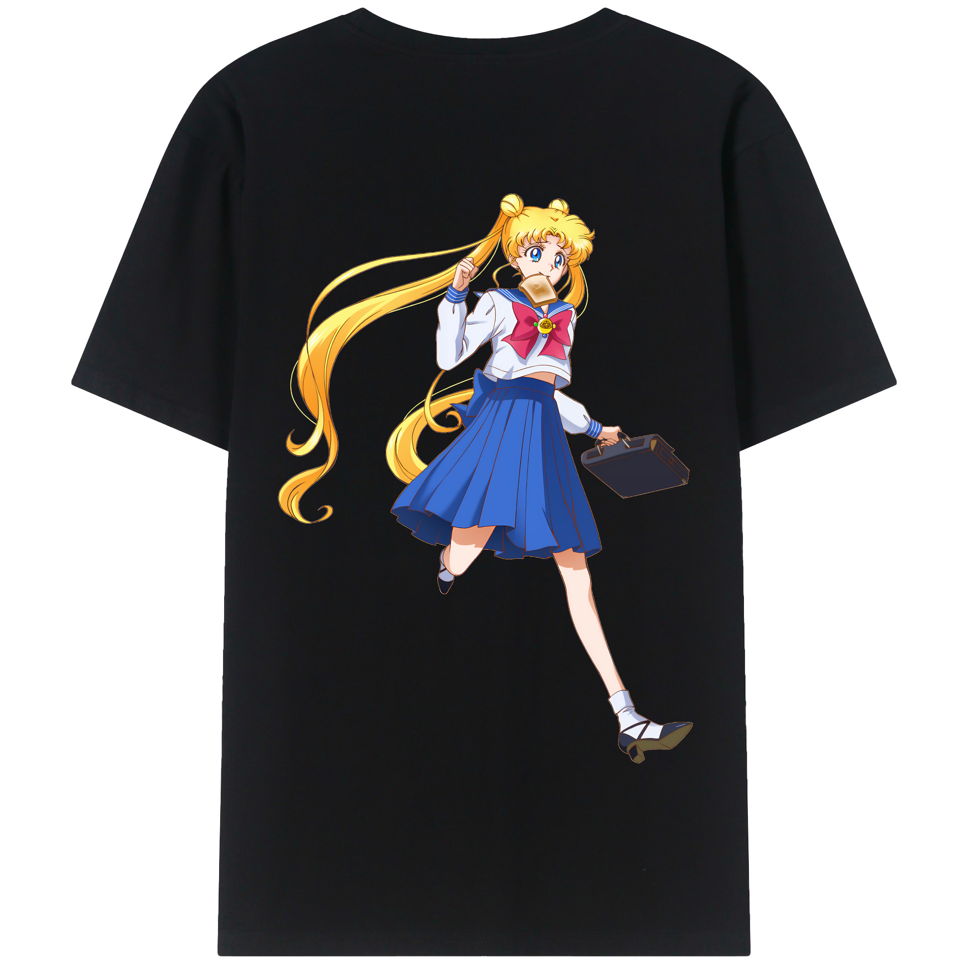 （画像用） 美少女戦士セーラームーン 愛野 美奈子 あいの みなこ Sailor Moon Aino Minako 綿100％半袖Tシャツ（背面プリント）