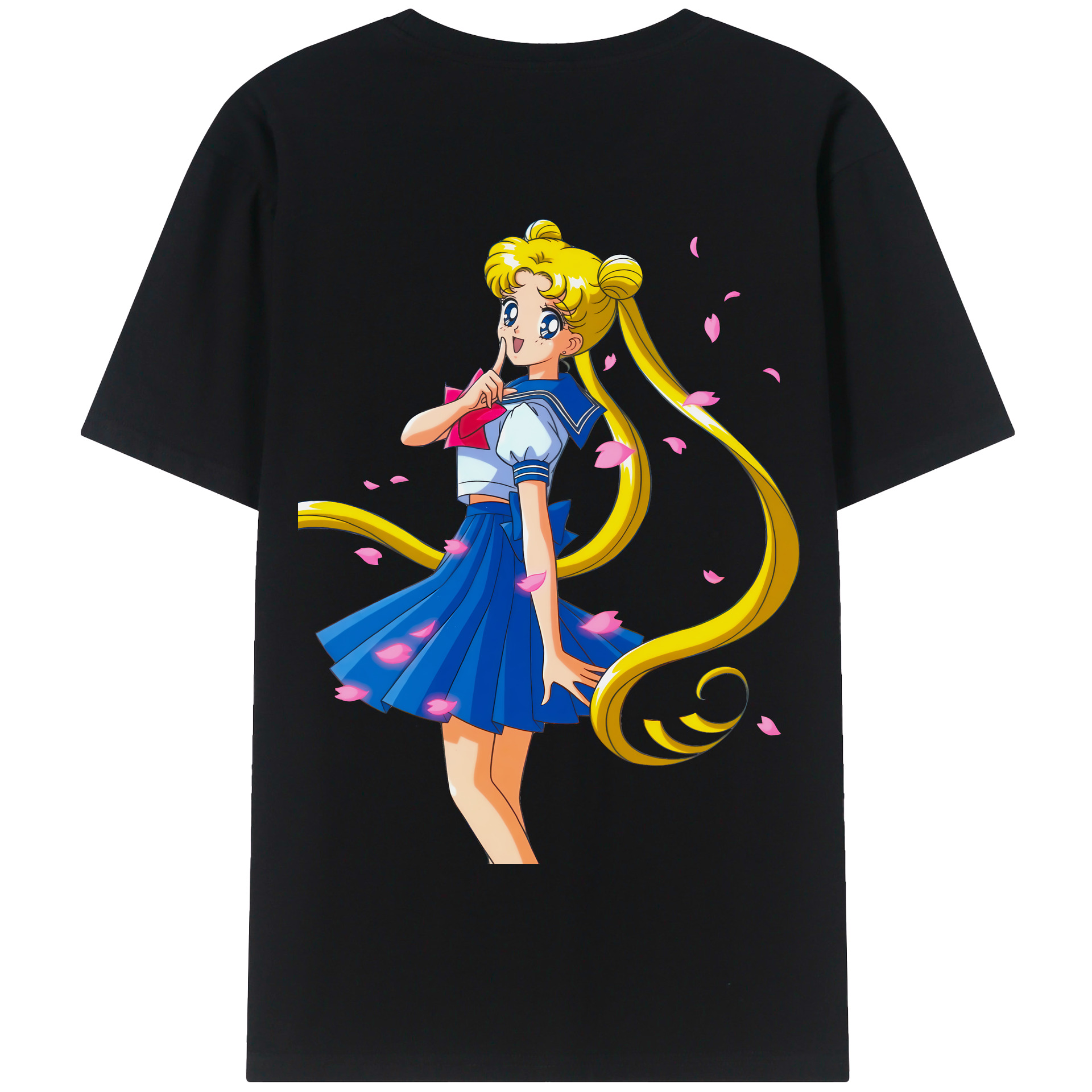 （画像用） 美少女戦士セーラームーン 愛野 美奈子 あいの みなこ Sailor Moon Aino Minako 綿100％半袖Tシャツ（背面プリント）