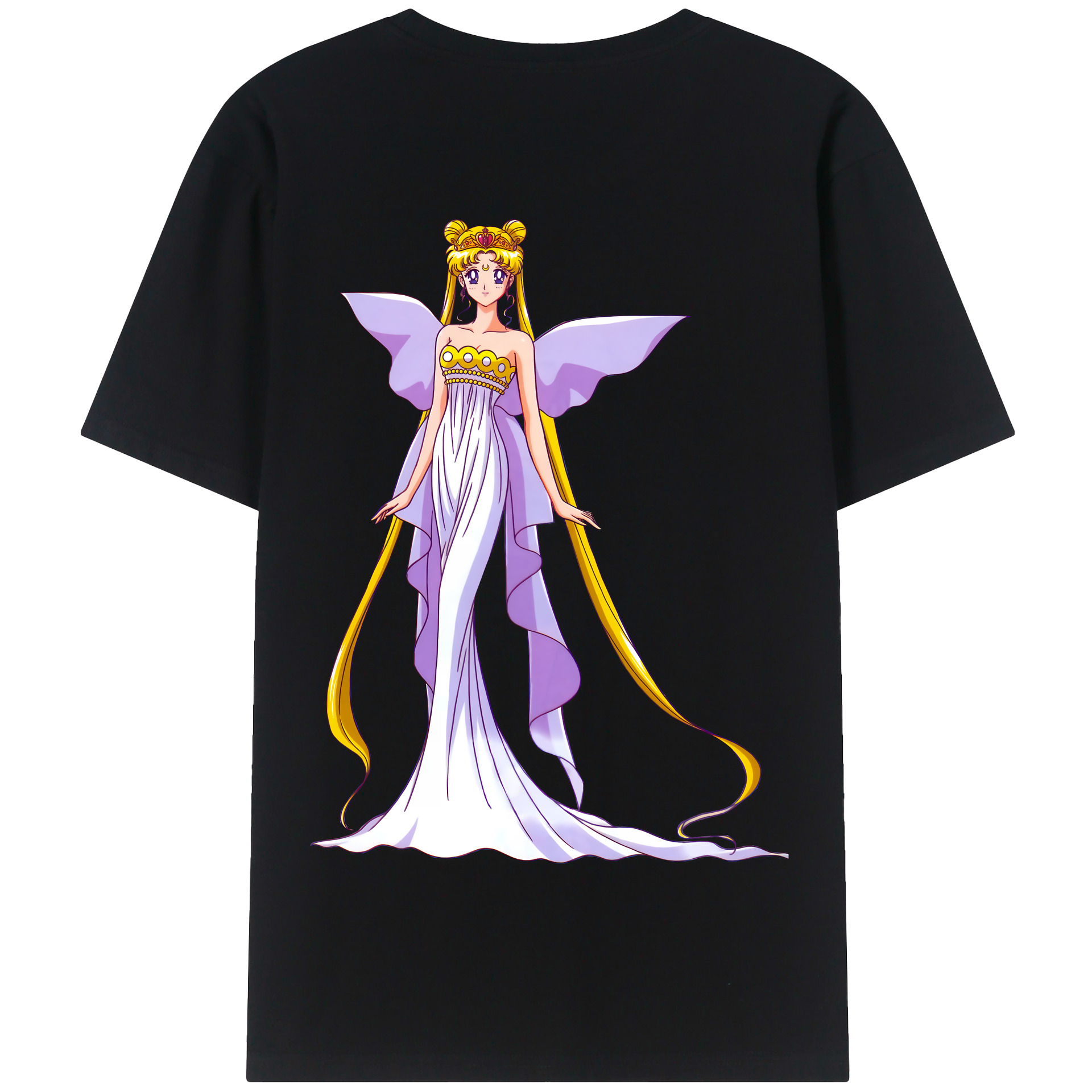 （画像用） 美少女戦士セーラームーン 愛野 美奈子 あいの みなこ Sailor Moon Aino Minako 綿100％半袖Tシャツ（背面プリント）