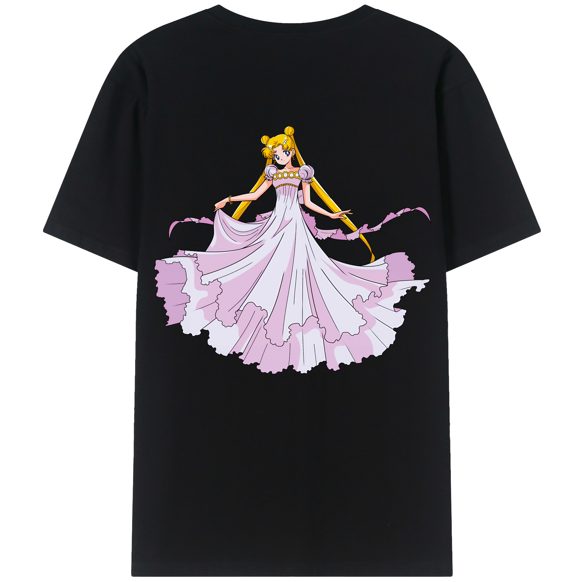 （画像用） 美少女戦士セーラームーン 愛野 美奈子 あいの みなこ Sailor Moon Aino Minako 綿100％半袖Tシャツ（背面プリント）