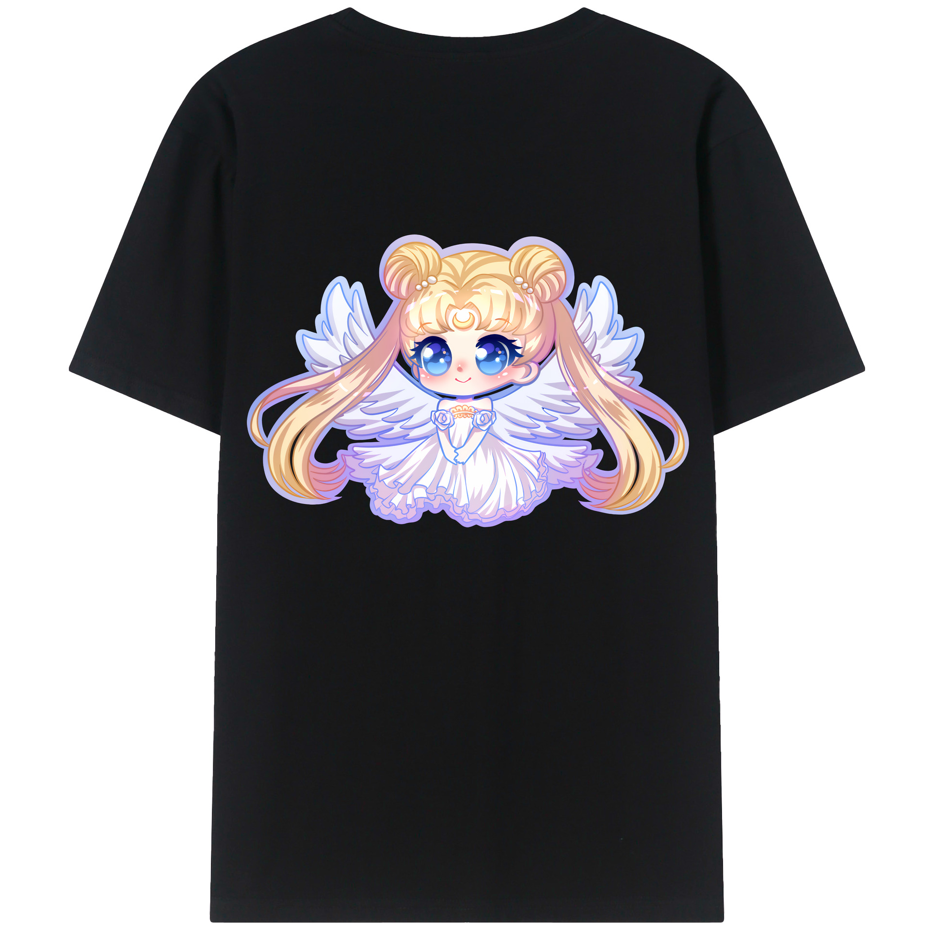 （画像用） 美少女戦士セーラームーン 愛野 美奈子 あいの みなこ Sailor Moon Aino Minako 綿100％半袖Tシャツ（背面プリント）