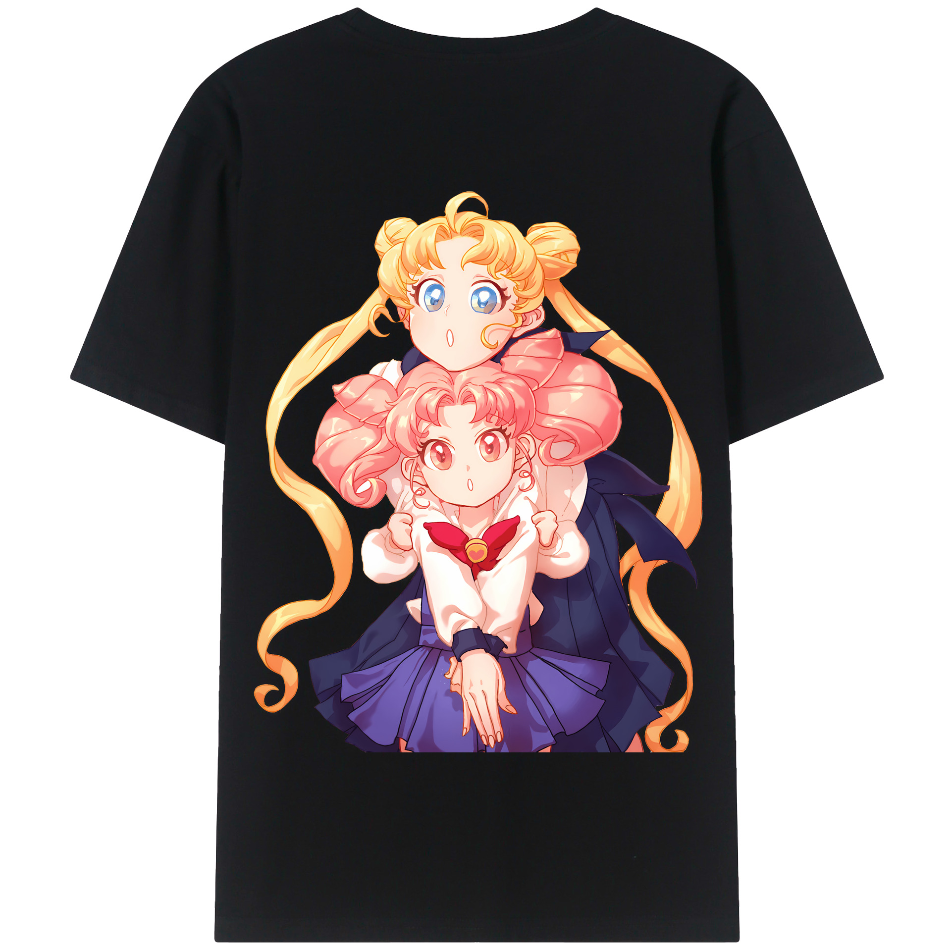 （画像用） 美少女戦士セーラームーン 愛野 美奈子 あいの みなこ Sailor Moon Aino Minako 綿100％半袖Tシャツ（背面プリント）