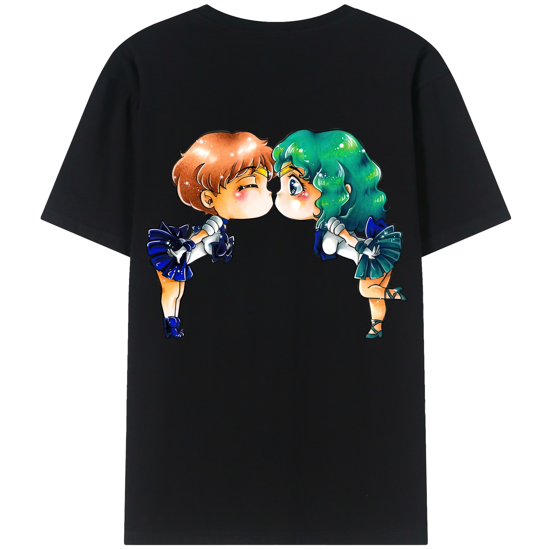 （画像用） 美少女戦士セーラームーン 天王はるか Sailor Moon Tenoh Haruka 綿100％半袖Tシャツ（背面プリント）