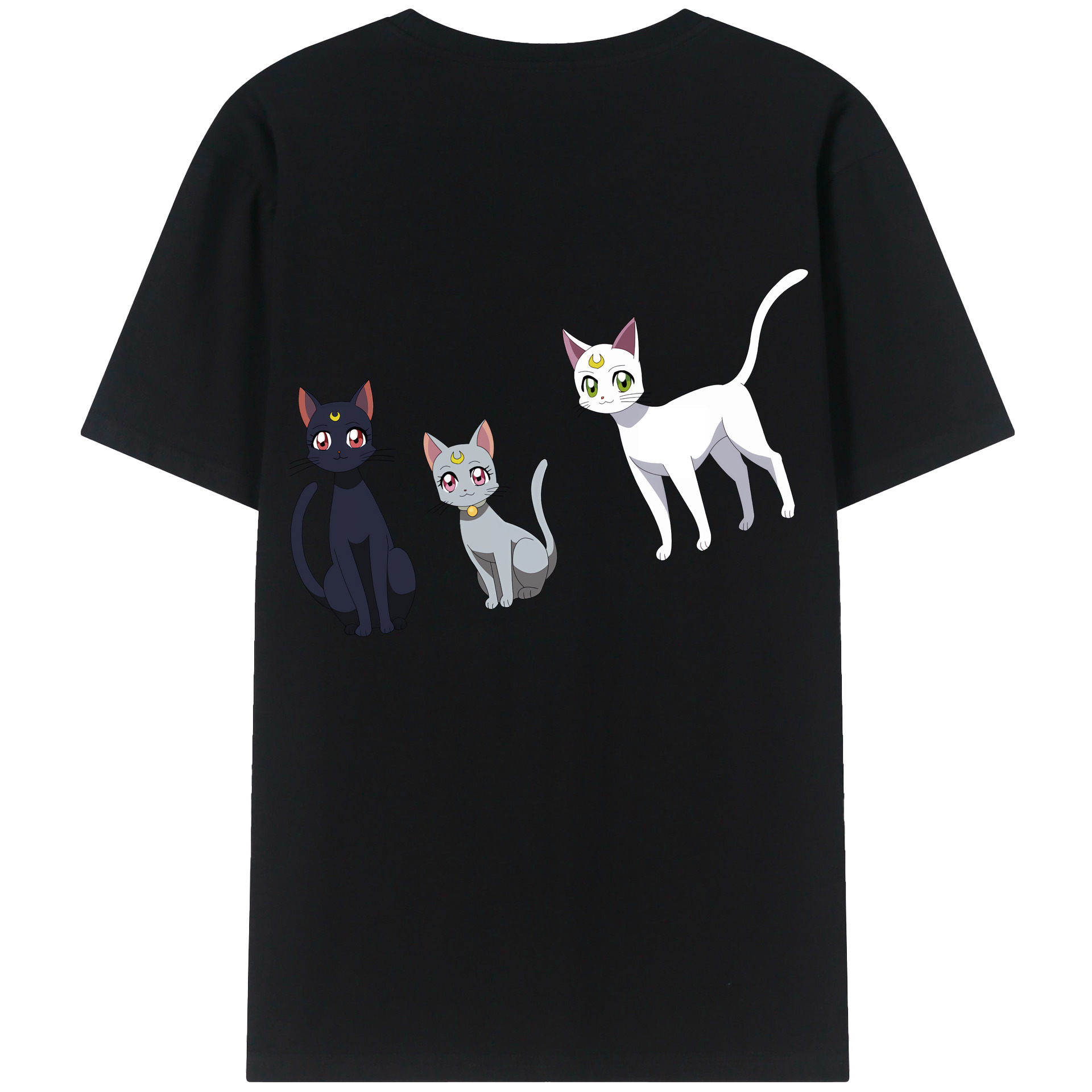 （画像用） 美少女戦士セーラームーン Sailor Moon 綿100％半袖Tシャツ（背面プリント）