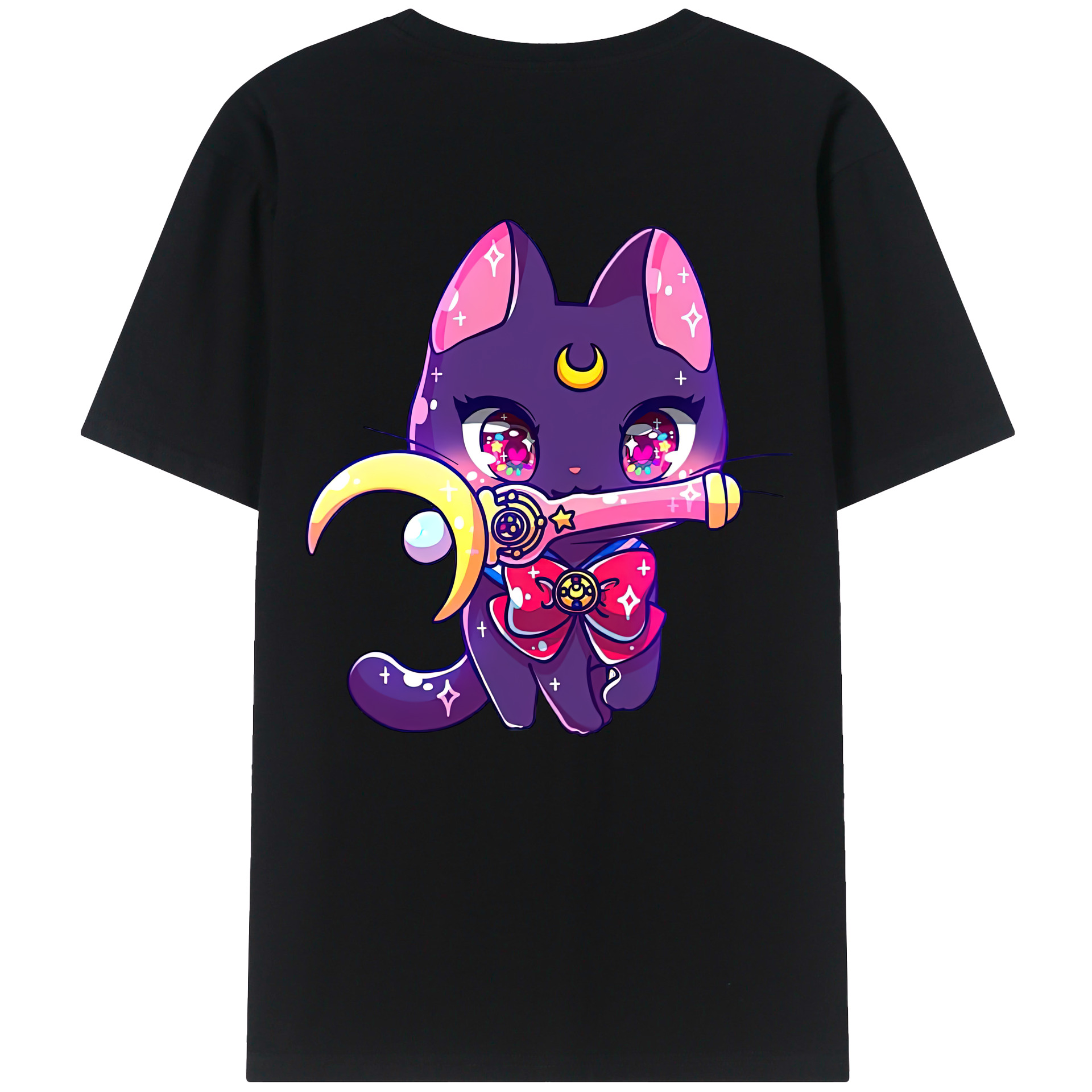 （画像用） 美少女戦士セーラームーン Sailor Moon 綿100％半袖Tシャツ（背面プリント）