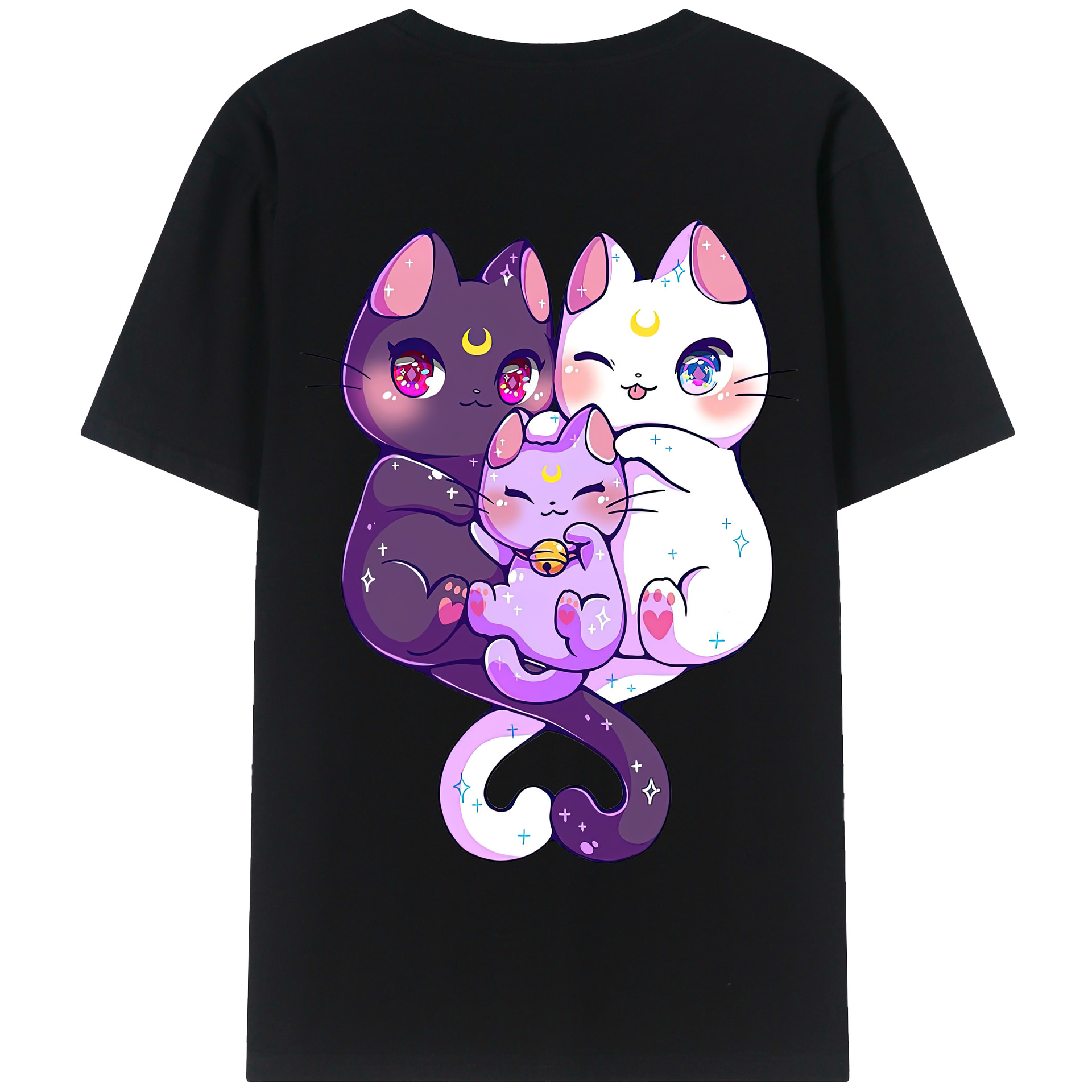 （画像用） 美少女戦士セーラームーン Sailor Moon 綿100％半袖Tシャツ（背面プリント）