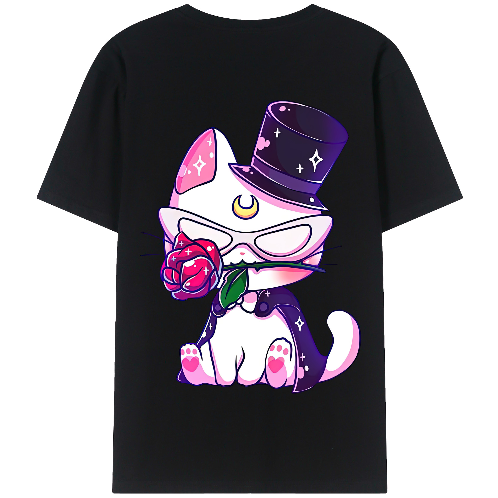 （画像用） 美少女戦士セーラームーン Sailor Moon 綿100％半袖Tシャツ（背面プリント）