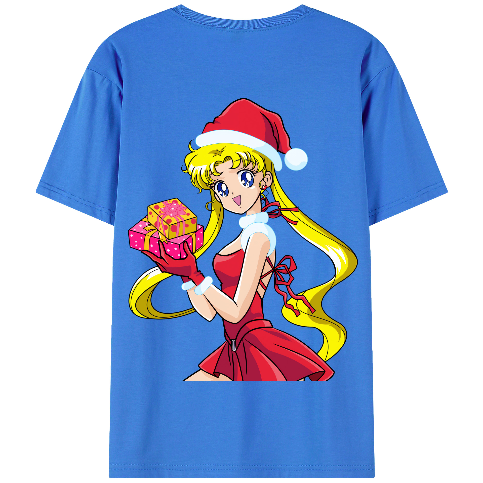 （画像用） 美少女戦士セーラームーン 月野 うさぎ つきの うさぎ Sailor Moon Tsukino Usagi 綿100％半袖Tシャツ（背面プリント）