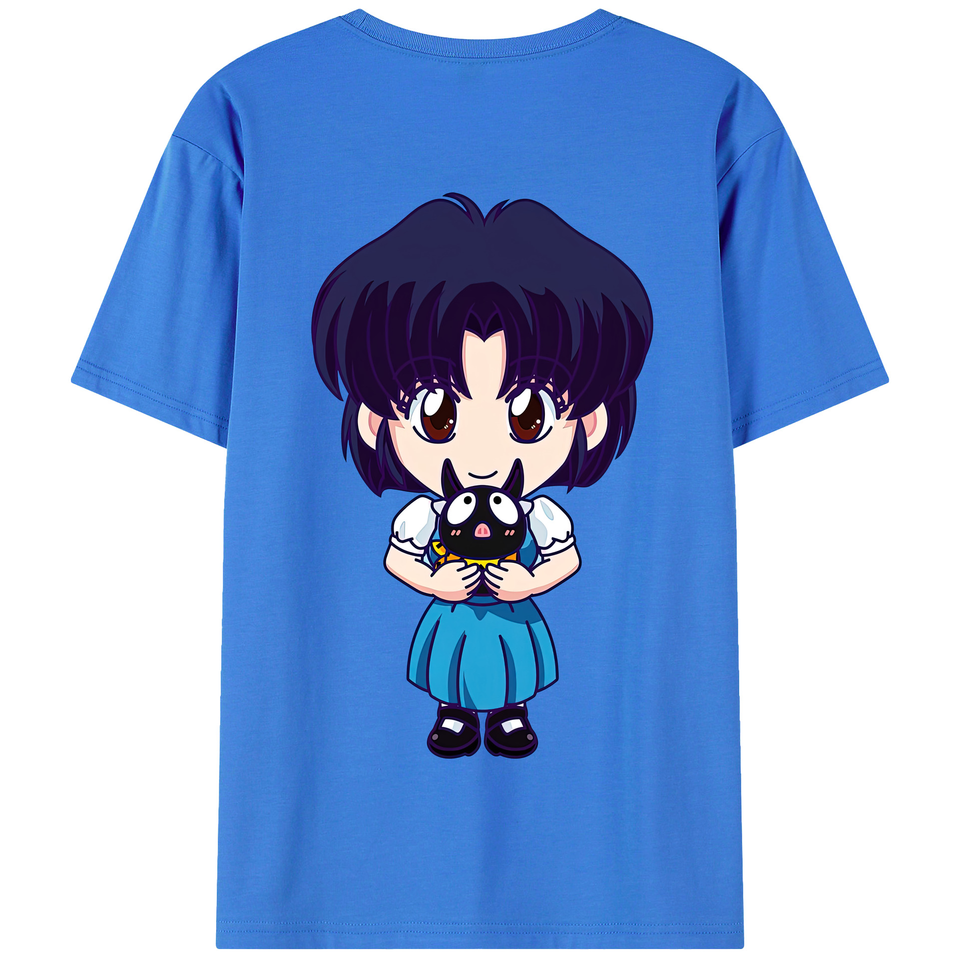 （画像用） 美少女戦士セーラームーン 水野 亜美 みずの あみ Sailor Moon Mizuno Ami 綿100％半袖Tシャツ（背面プリント）