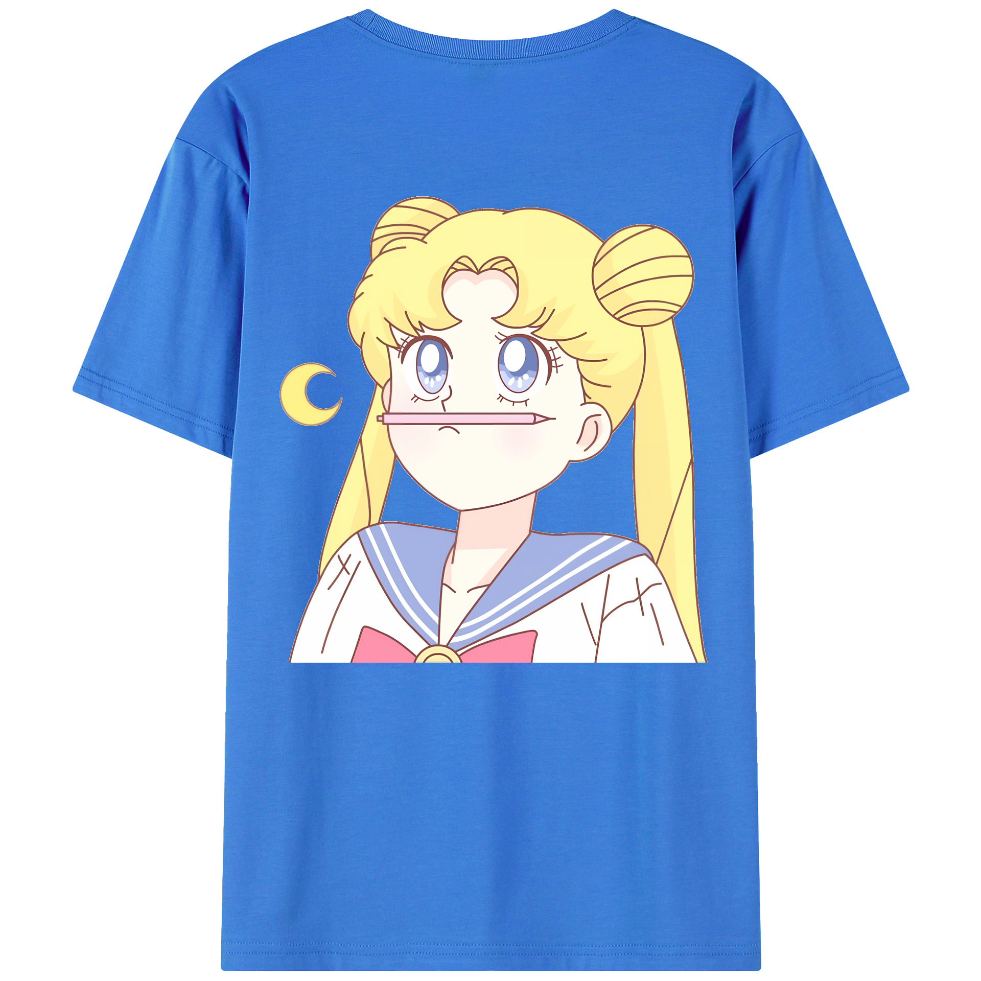 （画像用） 美少女戦士セーラームーン 愛野 美奈子 あいの みなこ Sailor Moon Aino Minako 綿100％半袖Tシャツ（背面プリント）