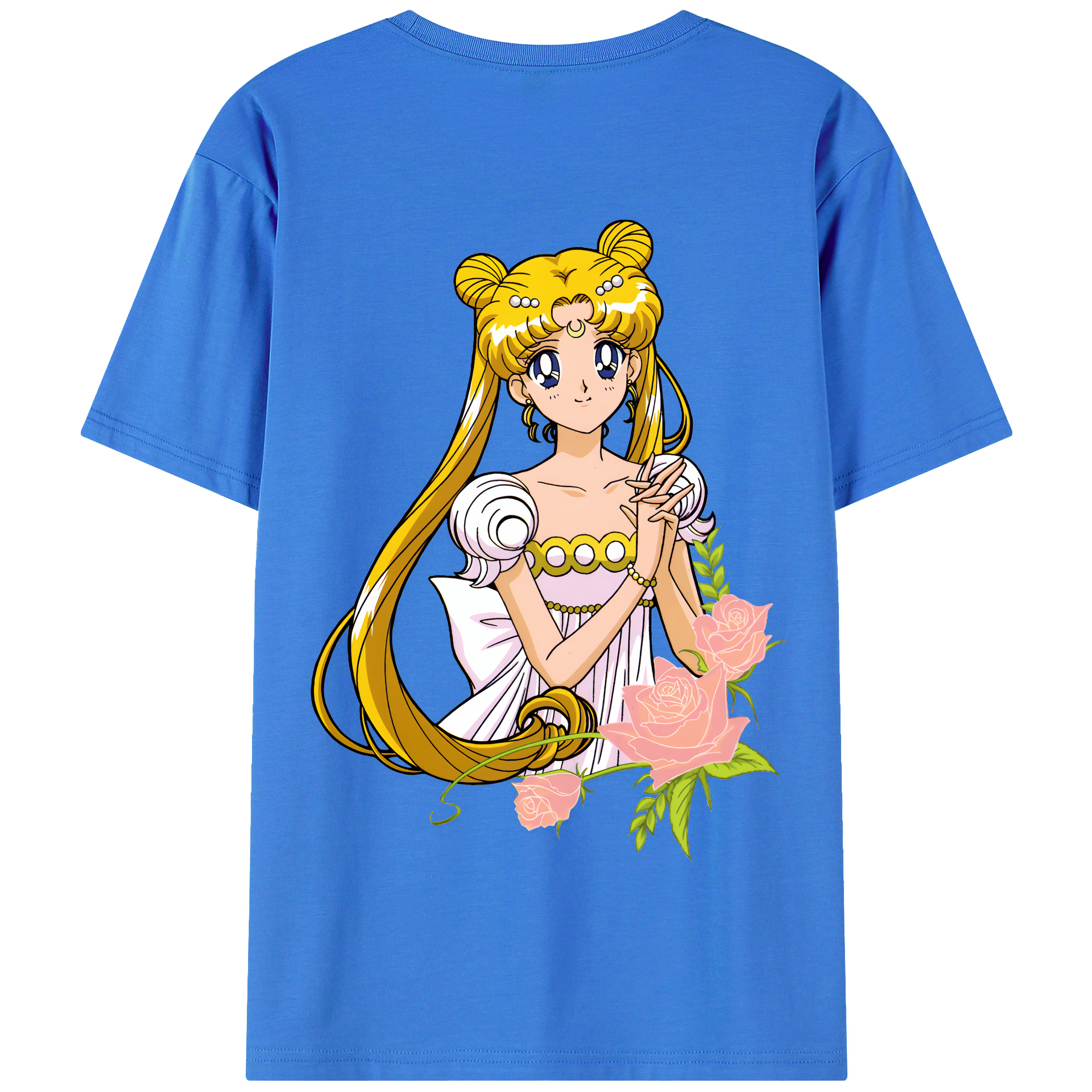 （画像用） 美少女戦士セーラームーン 愛野 美奈子 あいの みなこ Sailor Moon Aino Minako 綿100％半袖Tシャツ（背面プリント）