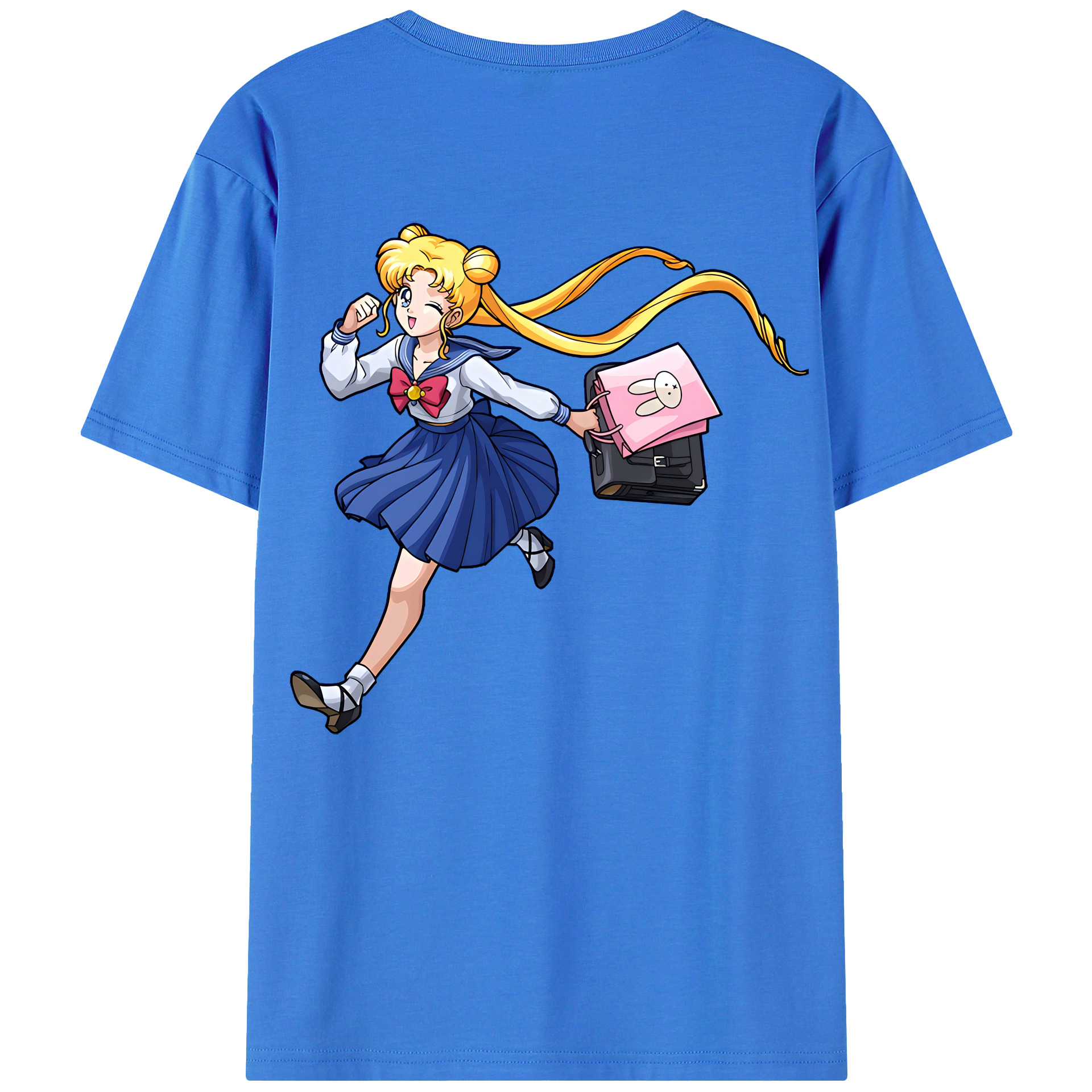 （画像用） 美少女戦士セーラームーン 愛野 美奈子 あいの みなこ Sailor Moon Aino Minako 綿100％半袖Tシャツ（背面プリント）