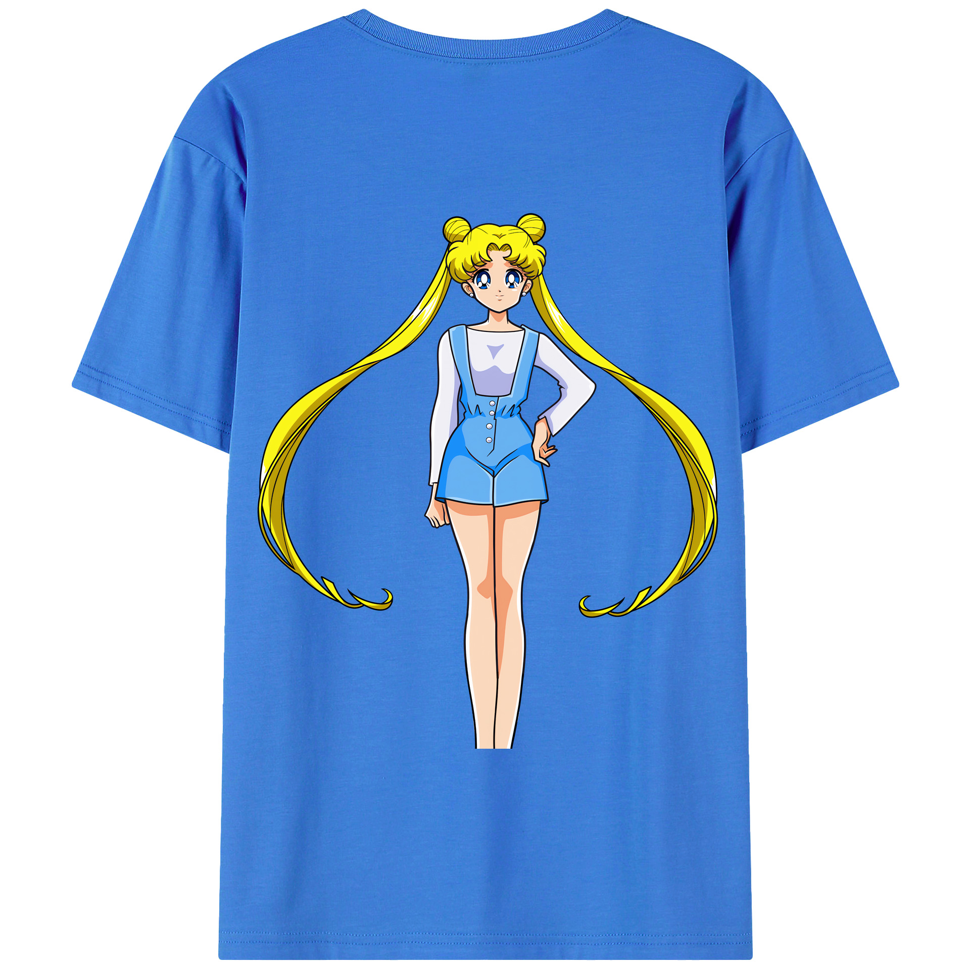（画像用） 美少女戦士セーラームーン 愛野 美奈子 あいの みなこ Sailor Moon Aino Minako 綿100％半袖Tシャツ（背面プリント）