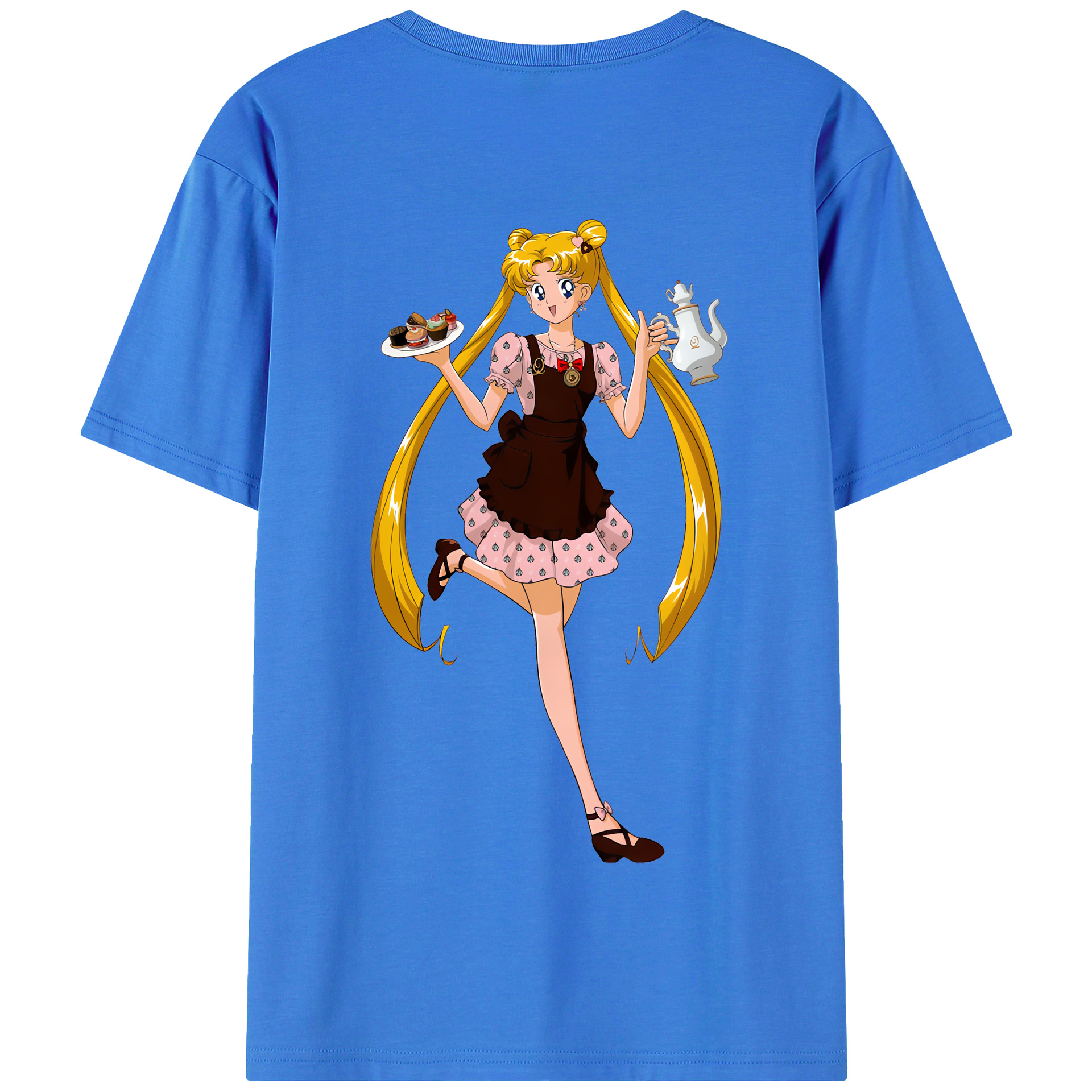 （画像用） 美少女戦士セーラームーン 愛野 美奈子 あいの みなこ Sailor Moon Aino Minako 綿100％半袖Tシャツ（背面プリント）