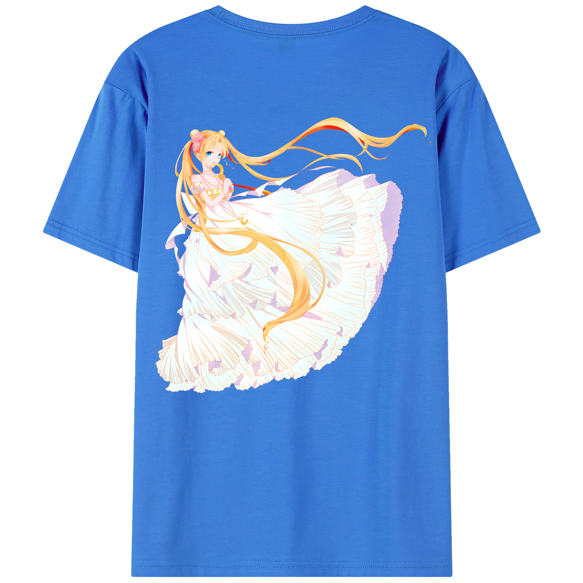 （画像用） 美少女戦士セーラームーン 愛野 美奈子 あいの みなこ Sailor Moon Aino Minako 綿100％半袖Tシャツ（背面プリント）