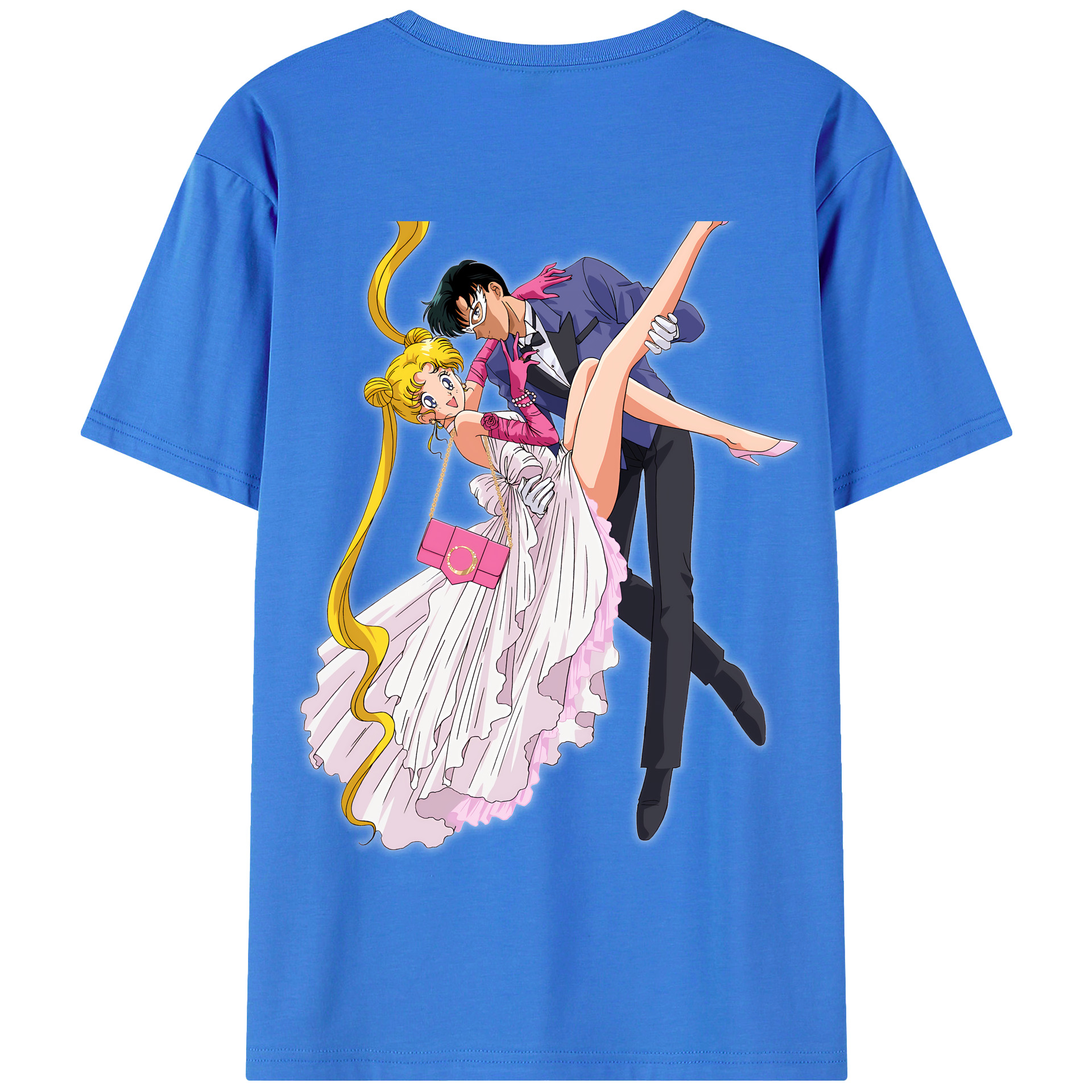 （画像用） 美少女戦士セーラームーン 愛野 美奈子 あいの みなこ Sailor Moon Aino Minako 綿100％半袖Tシャツ（背面プリント）