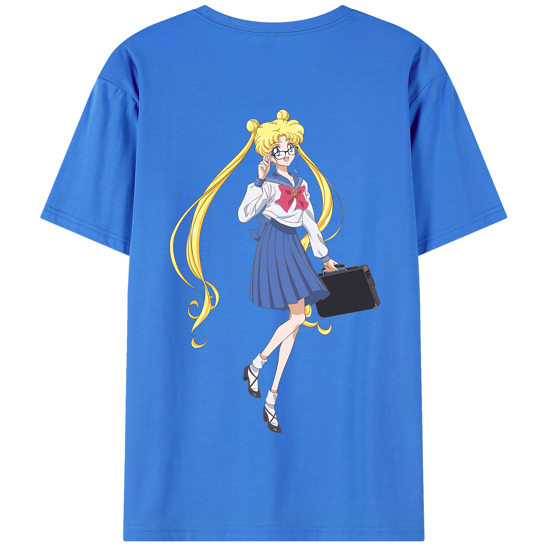 （画像用） 美少女戦士セーラームーン 愛野 美奈子 あいの みなこ Sailor Moon Aino Minako 綿100％半袖Tシャツ（背面プリント）