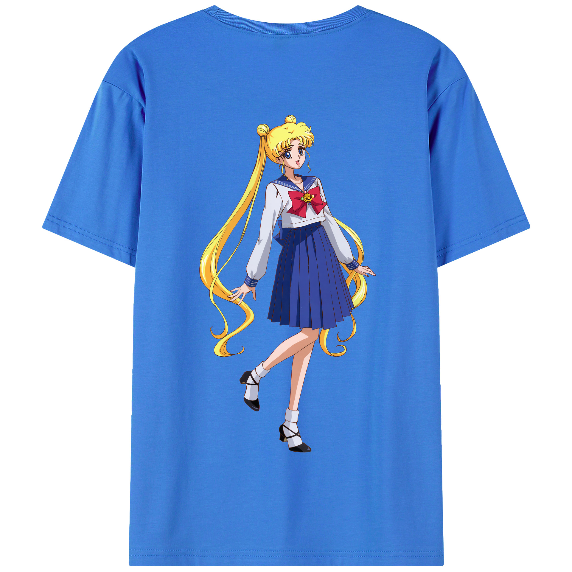 （画像用） 美少女戦士セーラームーン 愛野 美奈子 あいの みなこ Sailor Moon Aino Minako 綿100％半袖Tシャツ（背面プリント）