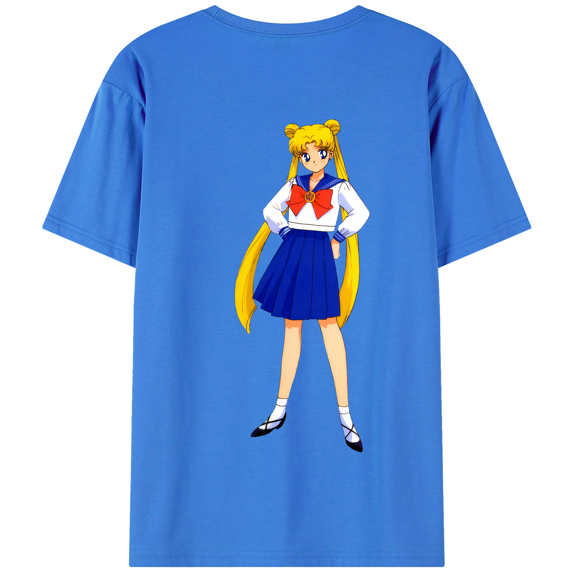 （画像用） 美少女戦士セーラームーン 愛野 美奈子 あいの みなこ Sailor Moon Aino Minako 綿100％半袖Tシャツ（背面プリント）