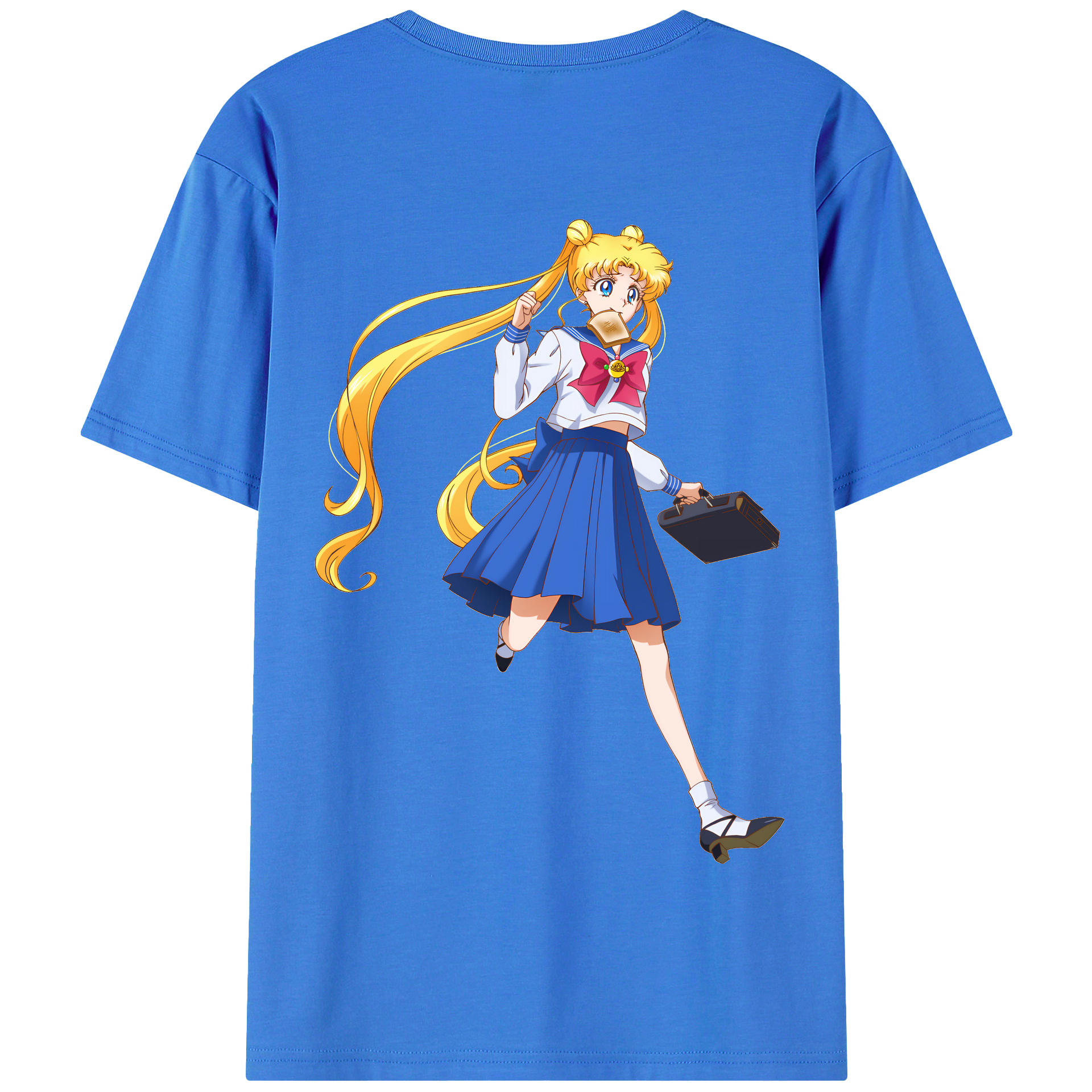 （画像用） 美少女戦士セーラームーン 愛野 美奈子 あいの みなこ Sailor Moon Aino Minako 綿100％半袖Tシャツ（背面プリント）