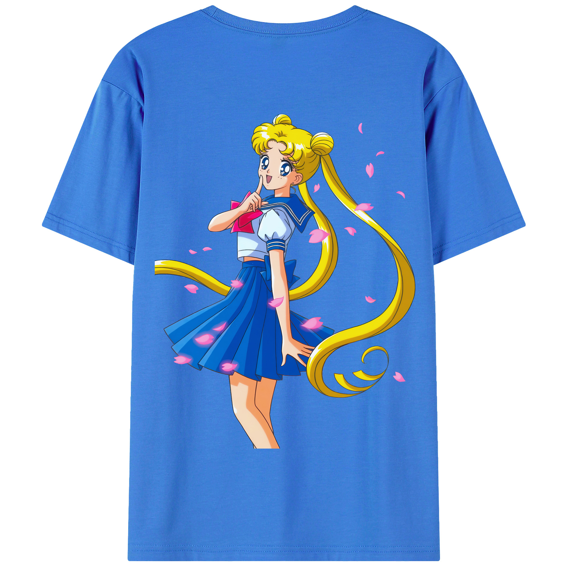 （画像用） 美少女戦士セーラームーン 愛野 美奈子 あいの みなこ Sailor Moon Aino Minako 綿100％半袖Tシャツ（背面プリント）
