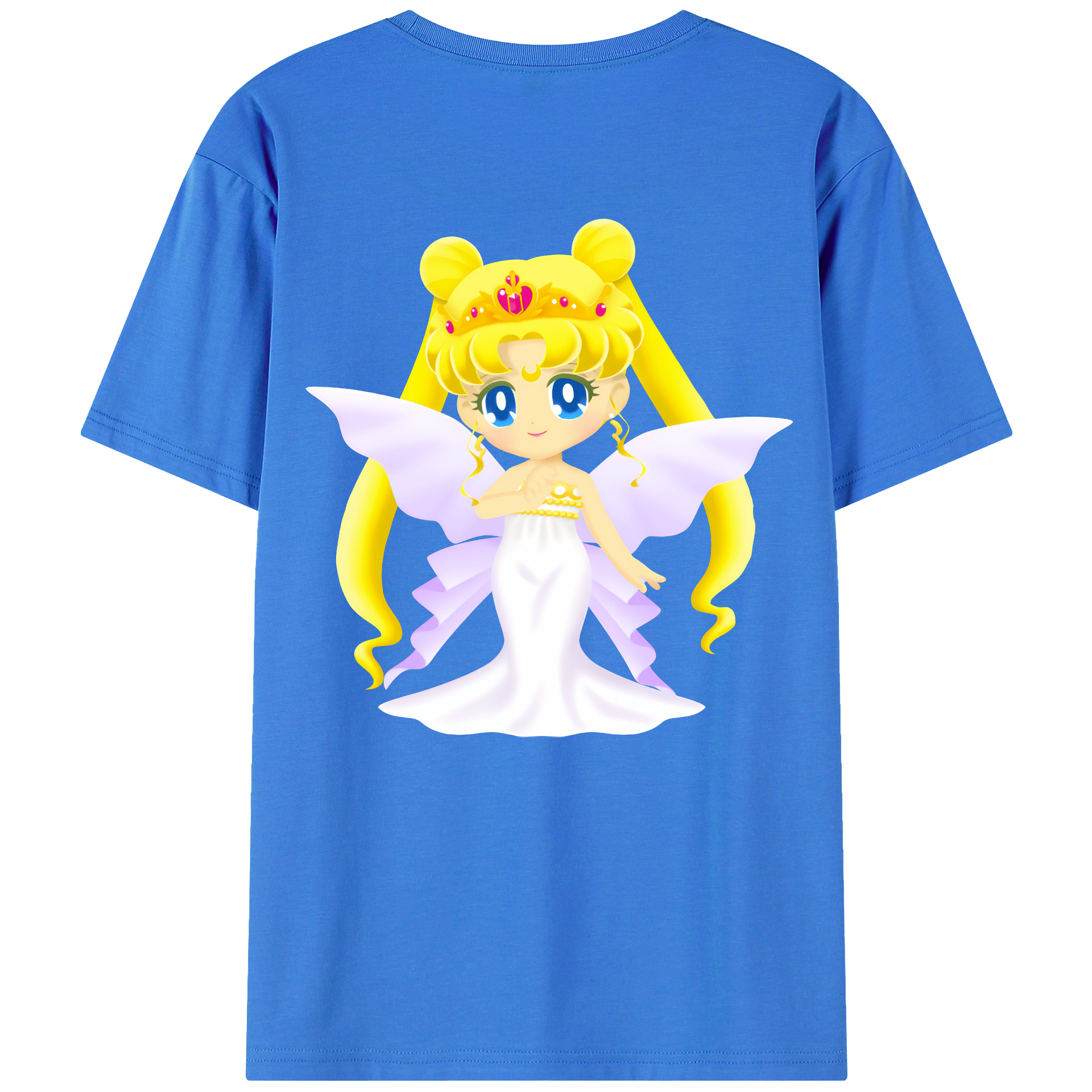 （画像用） 美少女戦士セーラームーン 愛野 美奈子 あいの みなこ Sailor Moon Aino Minako 綿100％半袖Tシャツ（背面プリント）