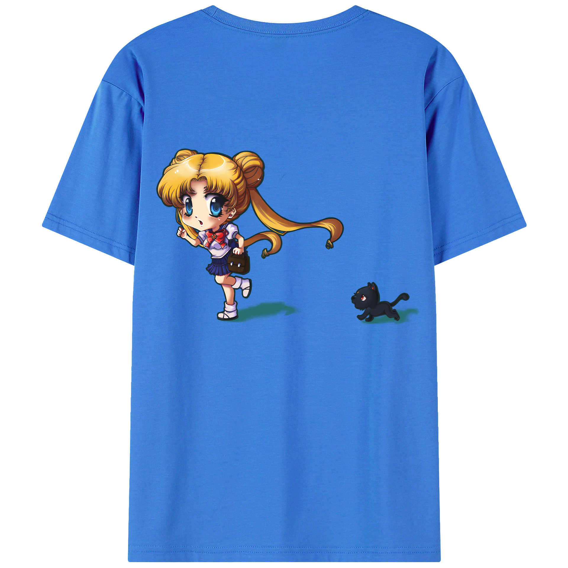 （画像用） 美少女戦士セーラームーン 愛野 美奈子 あいの みなこ Sailor Moon Aino Minako 綿100％半袖Tシャツ（背面プリント）
