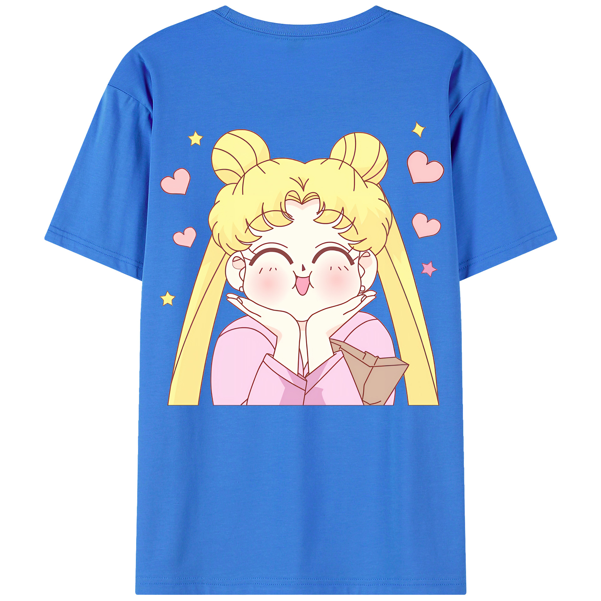 （画像用） 美少女戦士セーラームーン 愛野 美奈子 あいの みなこ Sailor Moon Aino Minako 綿100％半袖Tシャツ（背面プリント）