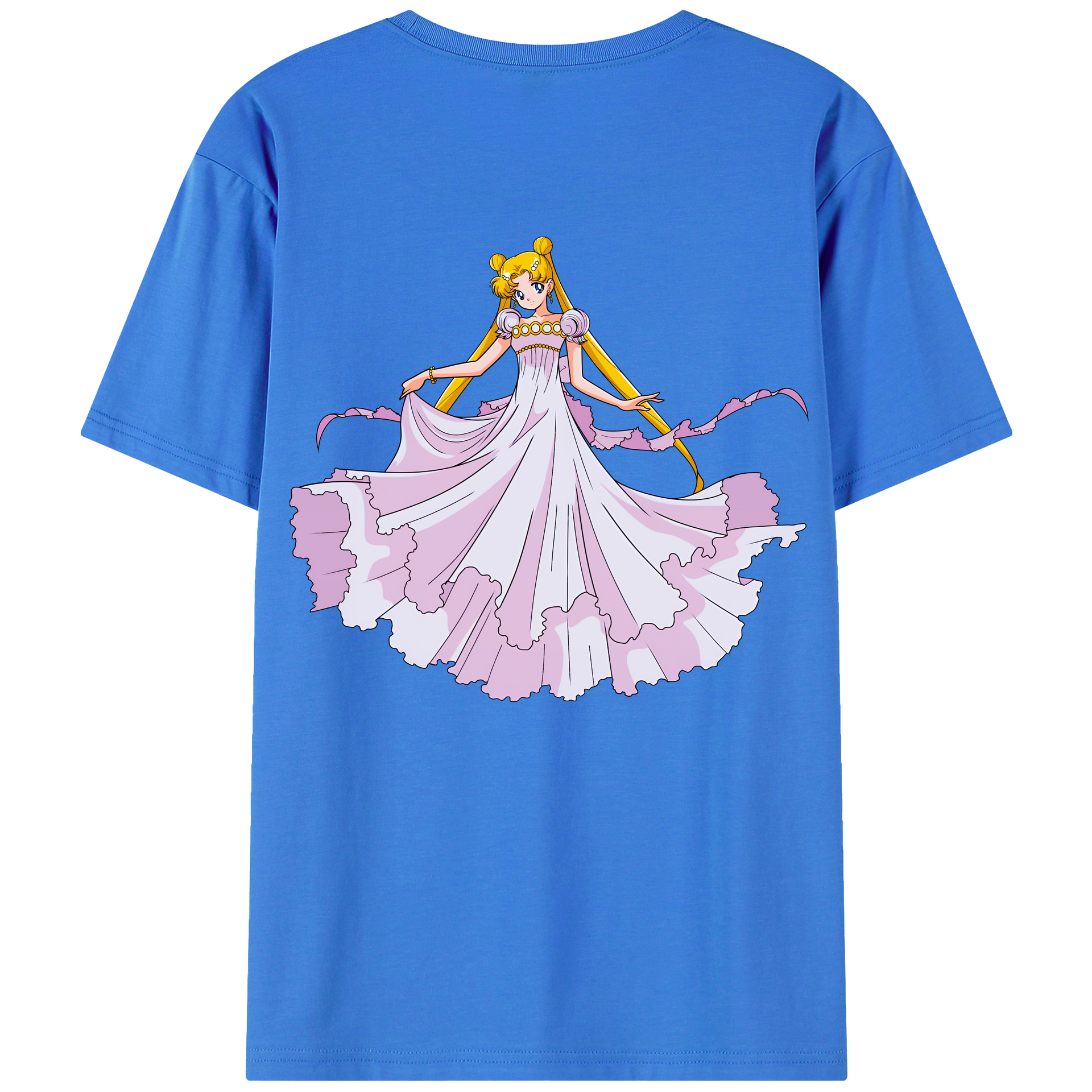 （画像用） 美少女戦士セーラームーン 愛野 美奈子 あいの みなこ Sailor Moon Aino Minako 綿100％半袖Tシャツ（背面プリント）