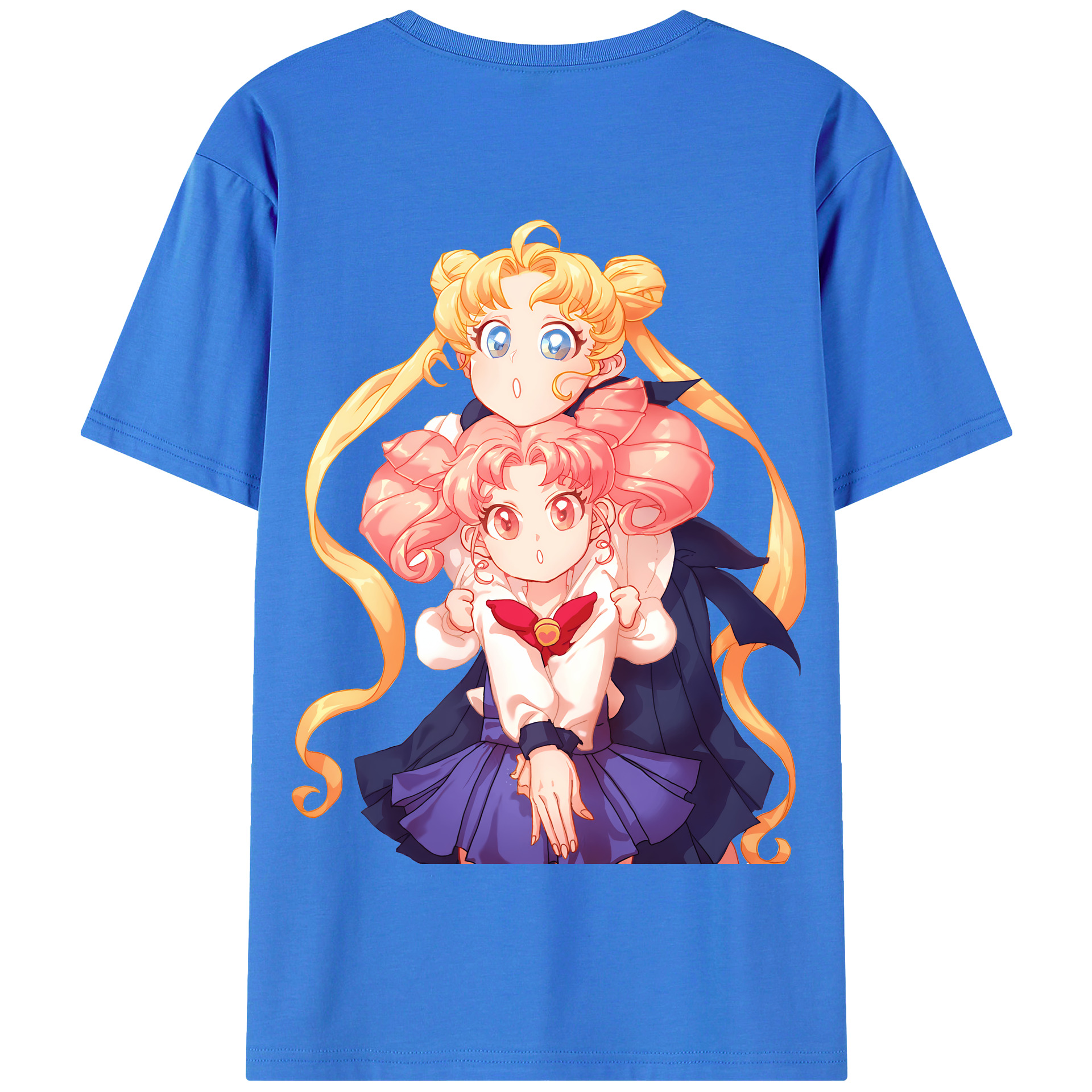 （画像用） 美少女戦士セーラームーン 愛野 美奈子 あいの みなこ Sailor Moon Aino Minako 綿100％半袖Tシャツ（背面プリント）