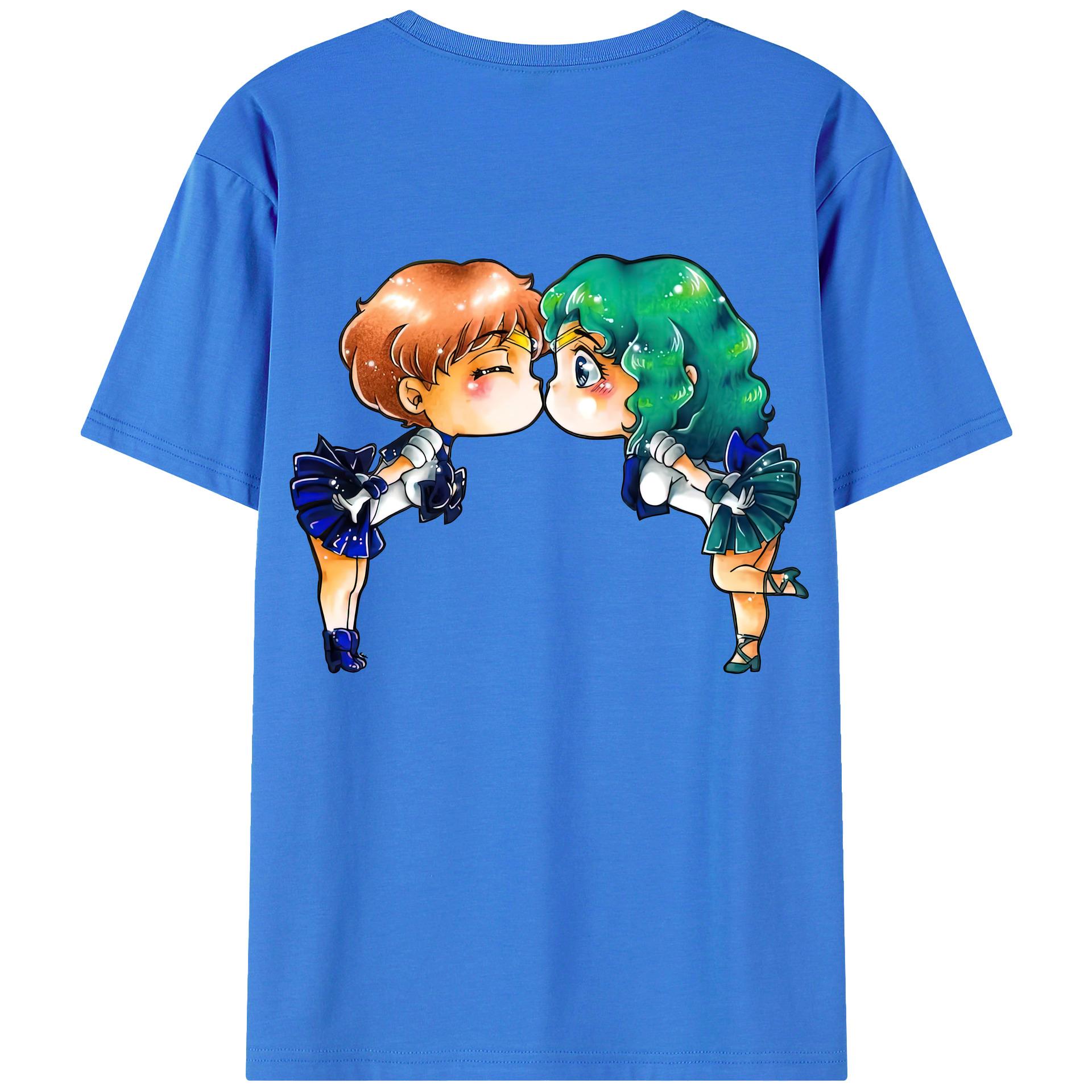 （画像用） 美少女戦士セーラームーン 天王はるか Sailor Moon Tenoh Haruka 綿100％半袖Tシャツ（背面プリント）