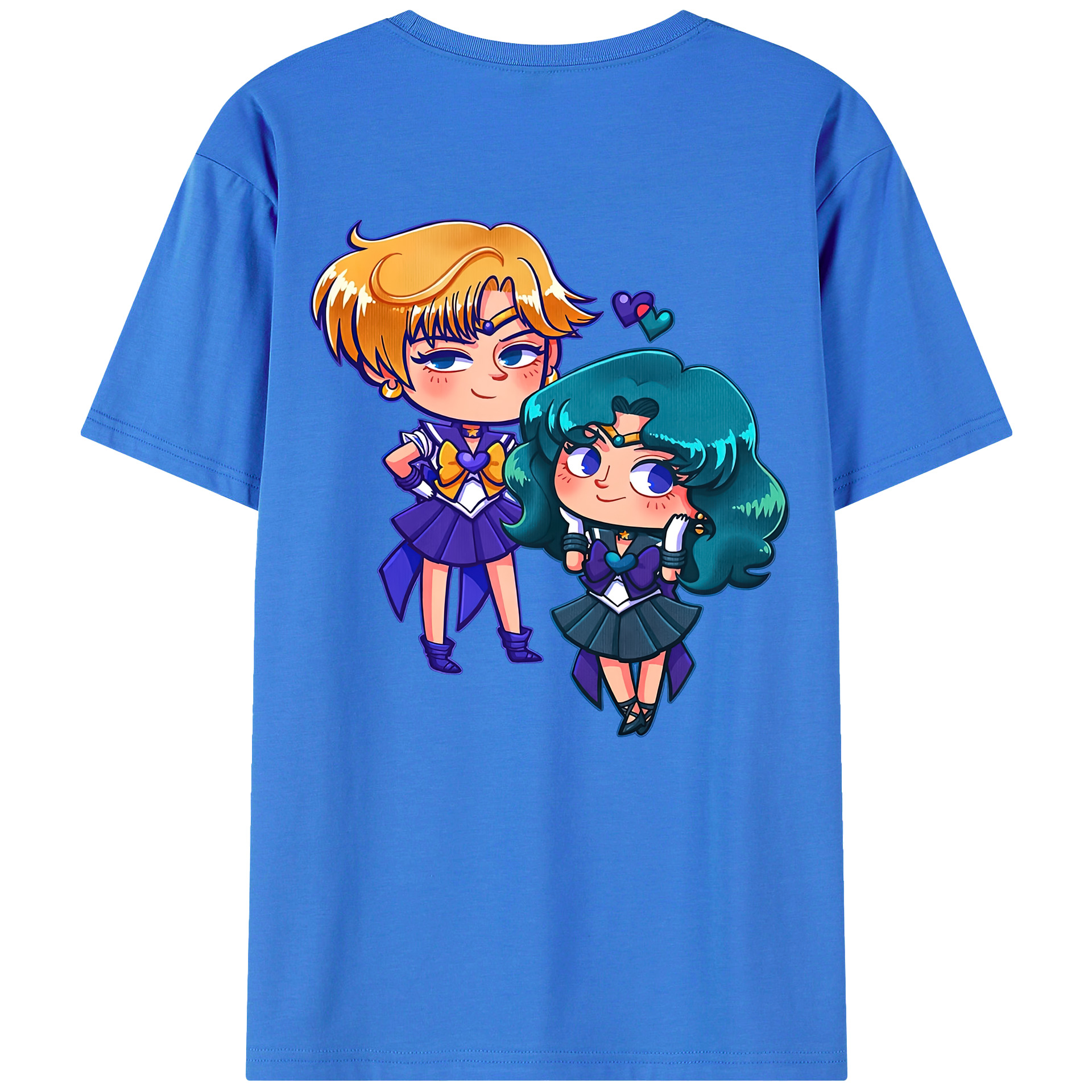 （画像用） 美少女戦士セーラームーン 天王はるか Sailor Moon Tenoh Haruka 綿100％半袖Tシャツ（背面プリント）