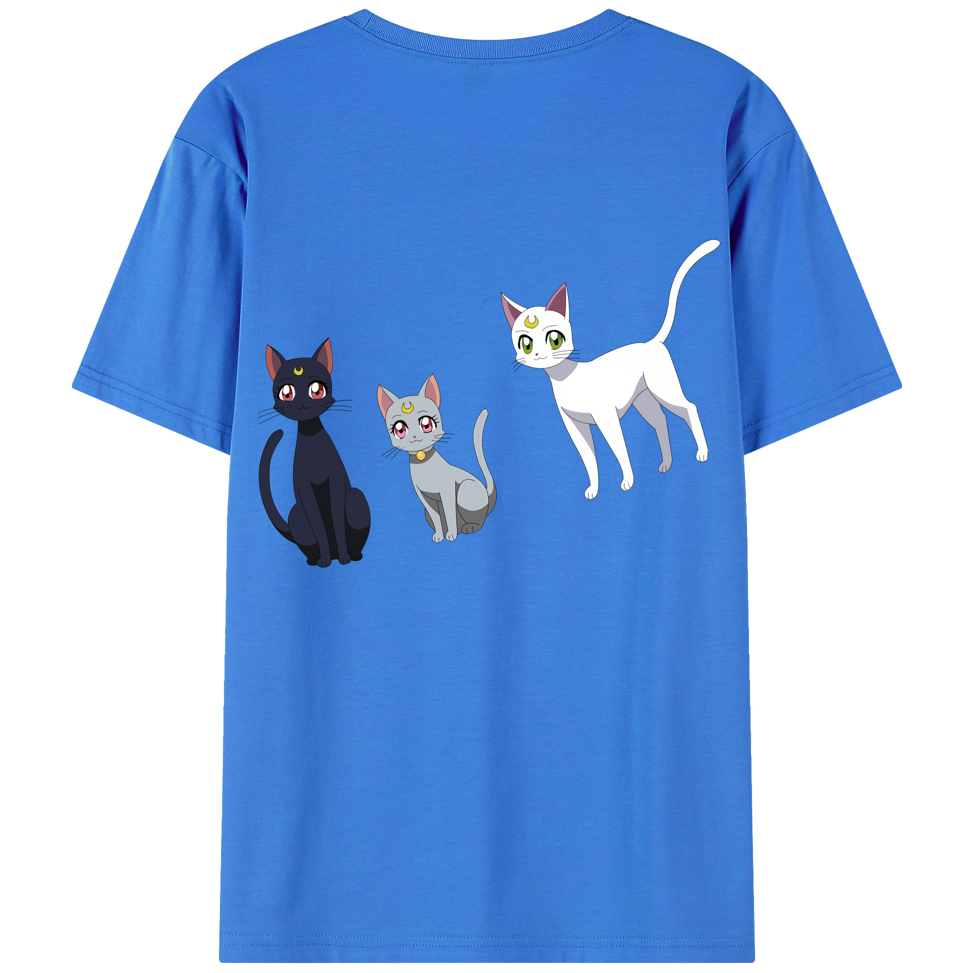 （画像用） 美少女戦士セーラームーン Sailor Moon 綿100％半袖Tシャツ（背面プリント）