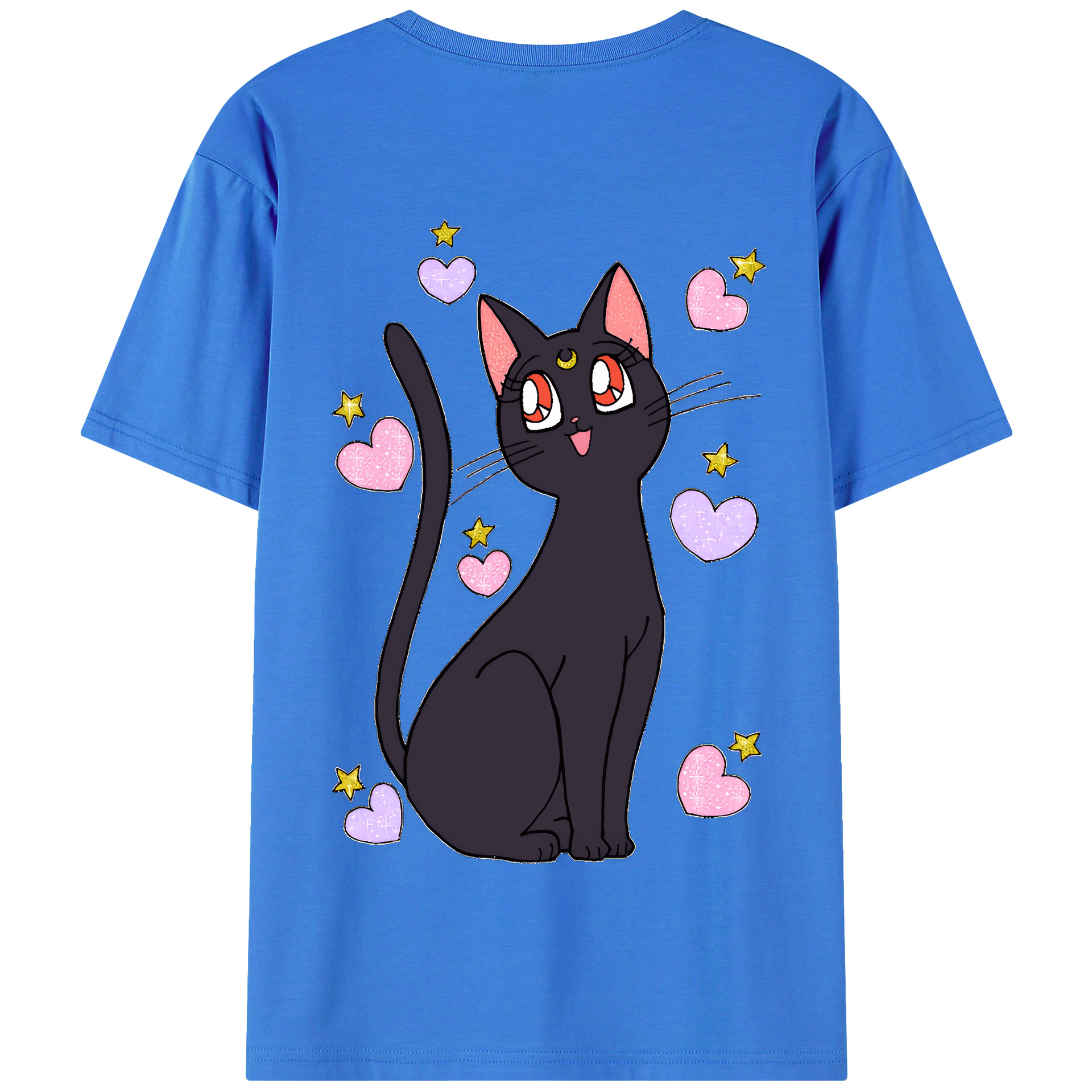 （画像用） 美少女戦士セーラームーン Sailor Moon 綿100％半袖Tシャツ（背面プリント）