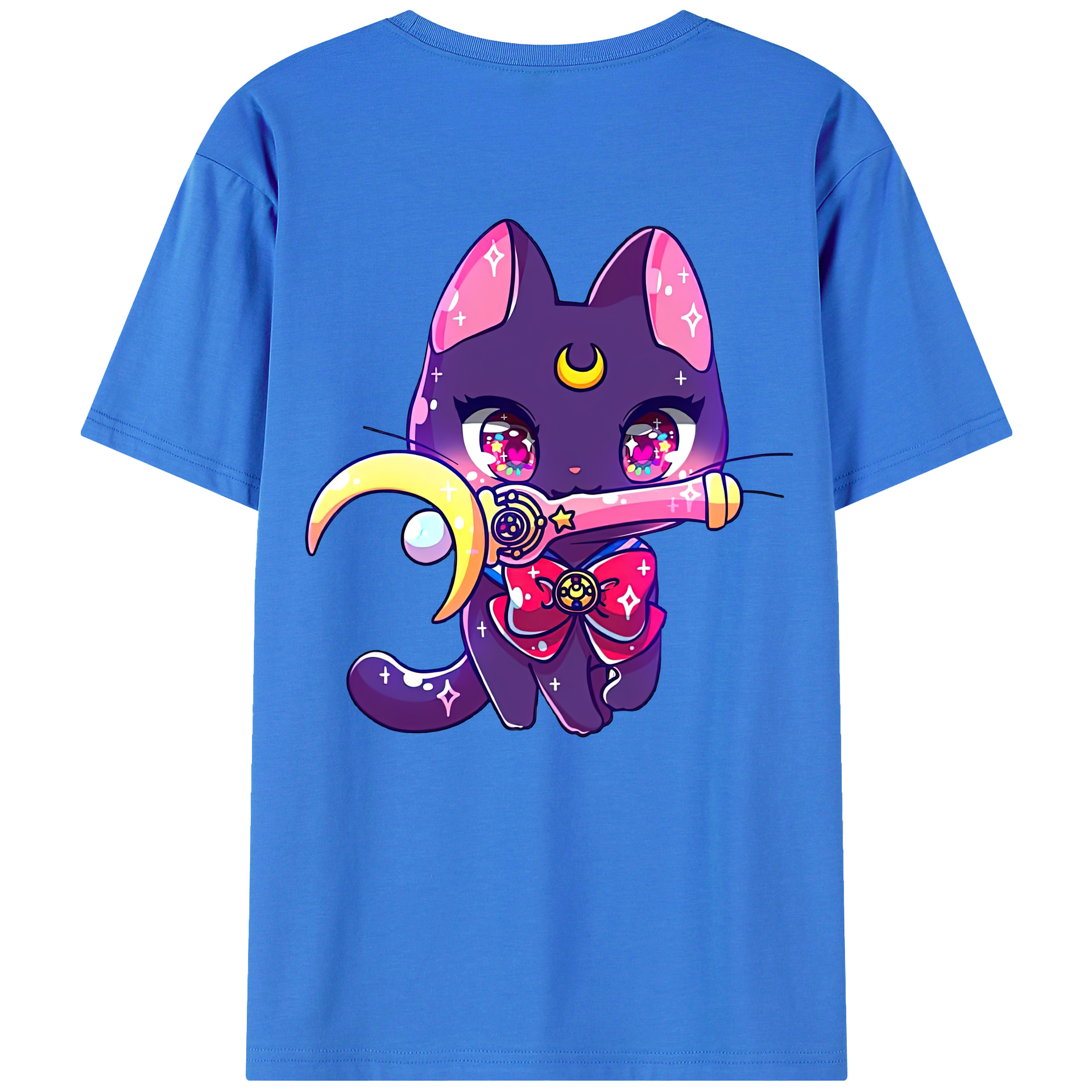 （画像用） 美少女戦士セーラームーン Sailor Moon 綿100％半袖Tシャツ（背面プリント）