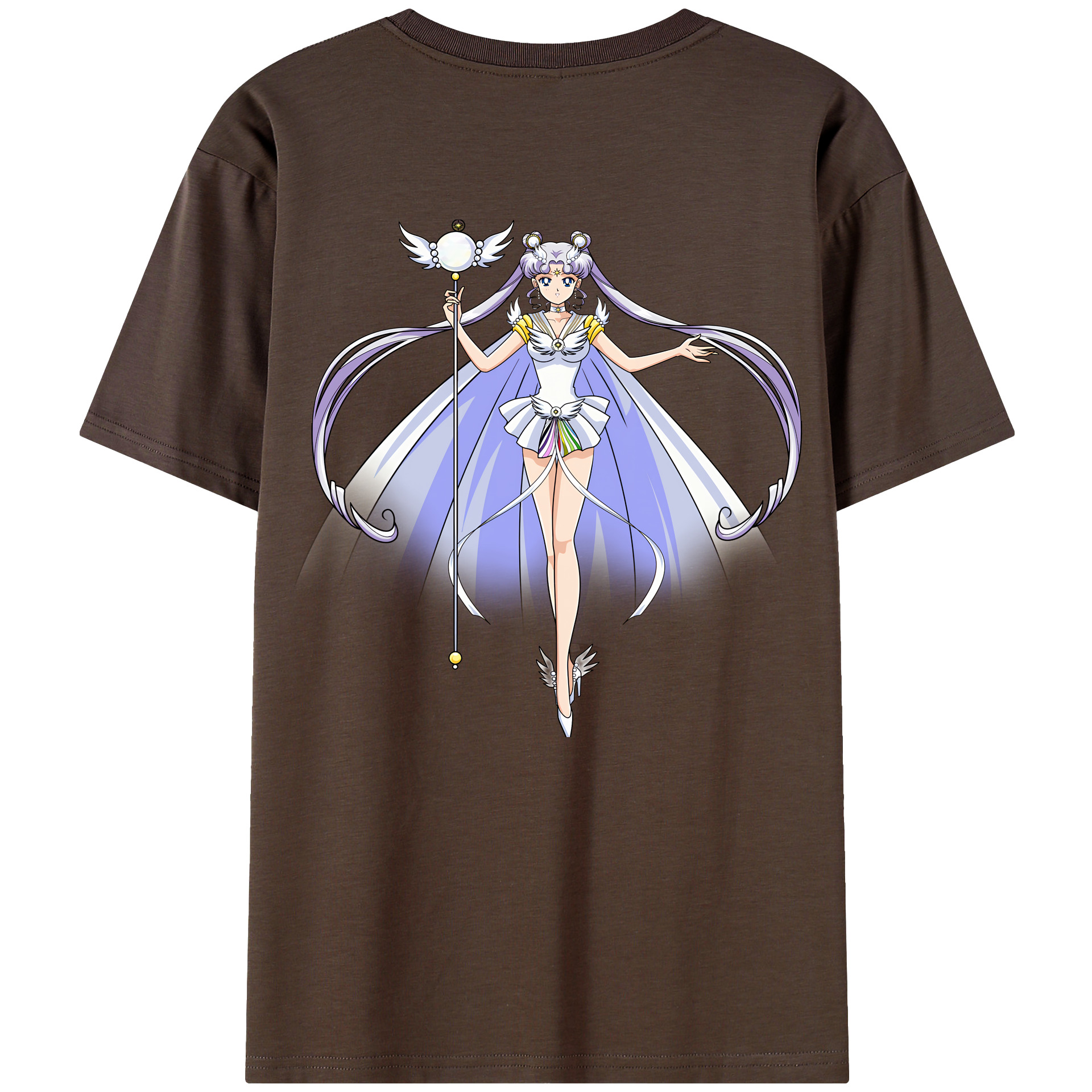 （画像用） 美少女戦士セーラームーン 月野 うさぎ つきの うさぎ Sailor Moon Tsukino Usagi 綿100％半袖Tシャツ（背面プリント）