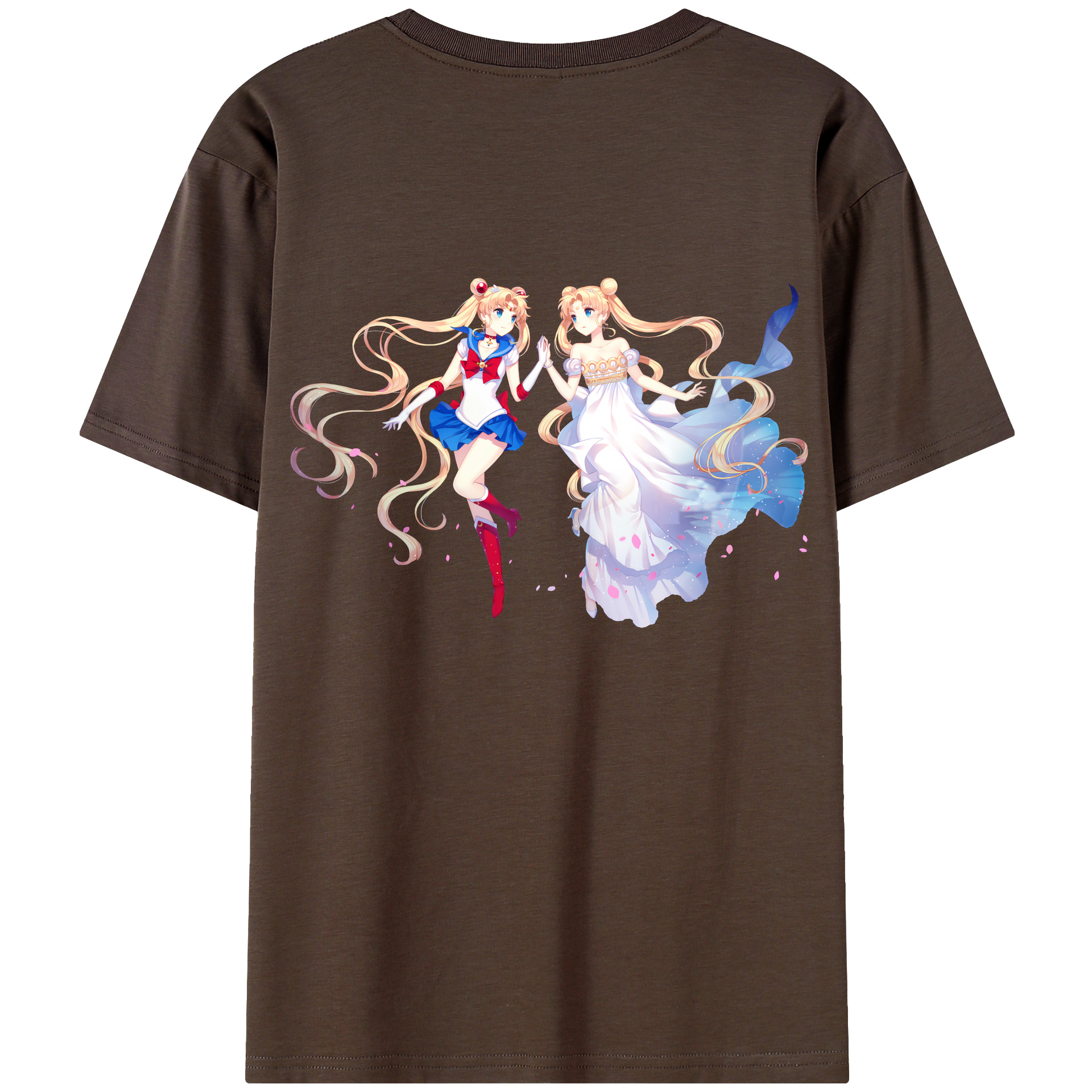 （画像用） 美少女戦士セーラームーン 月野 うさぎ つきの うさぎ Sailor Moon Tsukino Usagi 綿100％半袖Tシャツ（背面プリント）