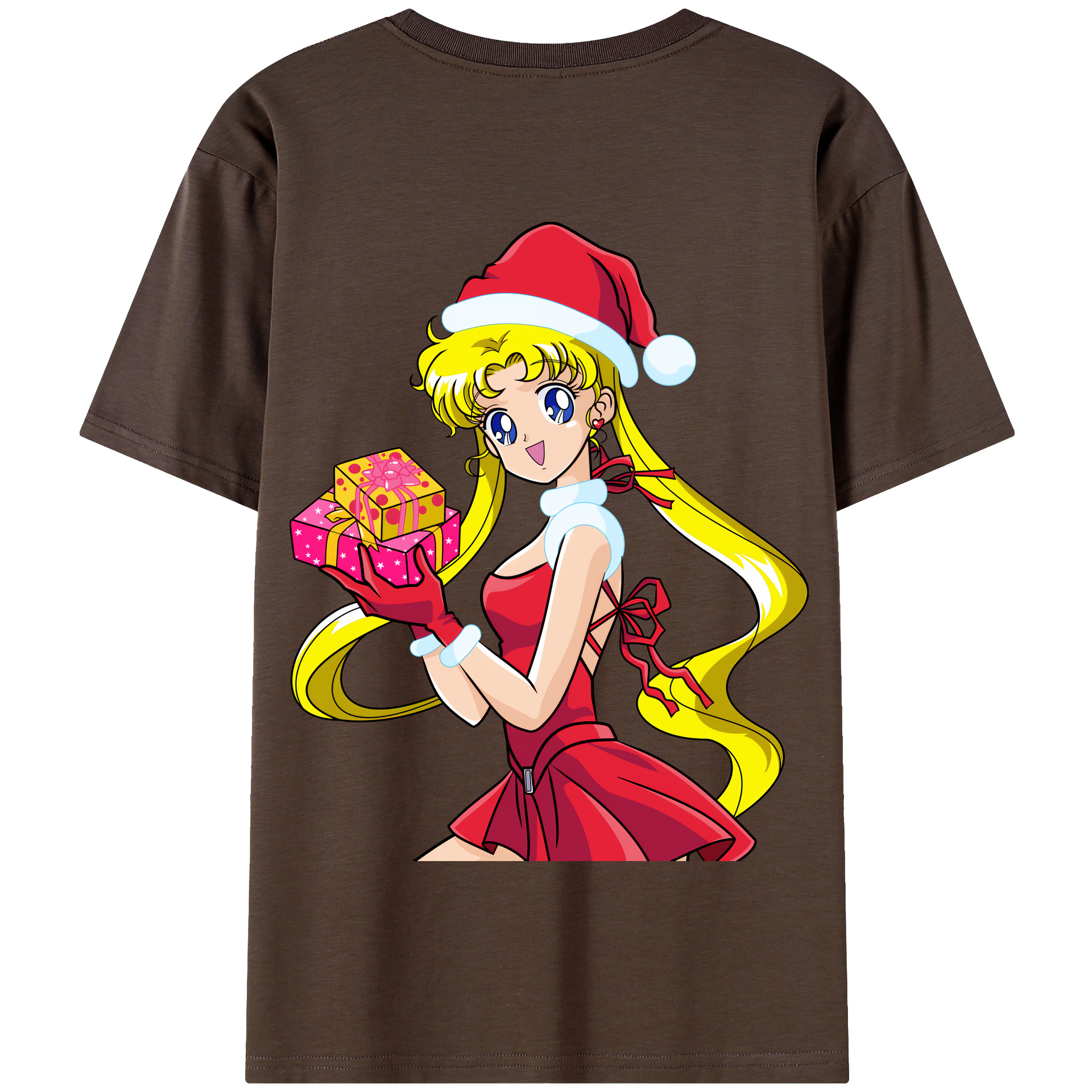 （画像用） 美少女戦士セーラームーン 月野 うさぎ つきの うさぎ Sailor Moon Tsukino Usagi 綿100％半袖Tシャツ（背面プリント）