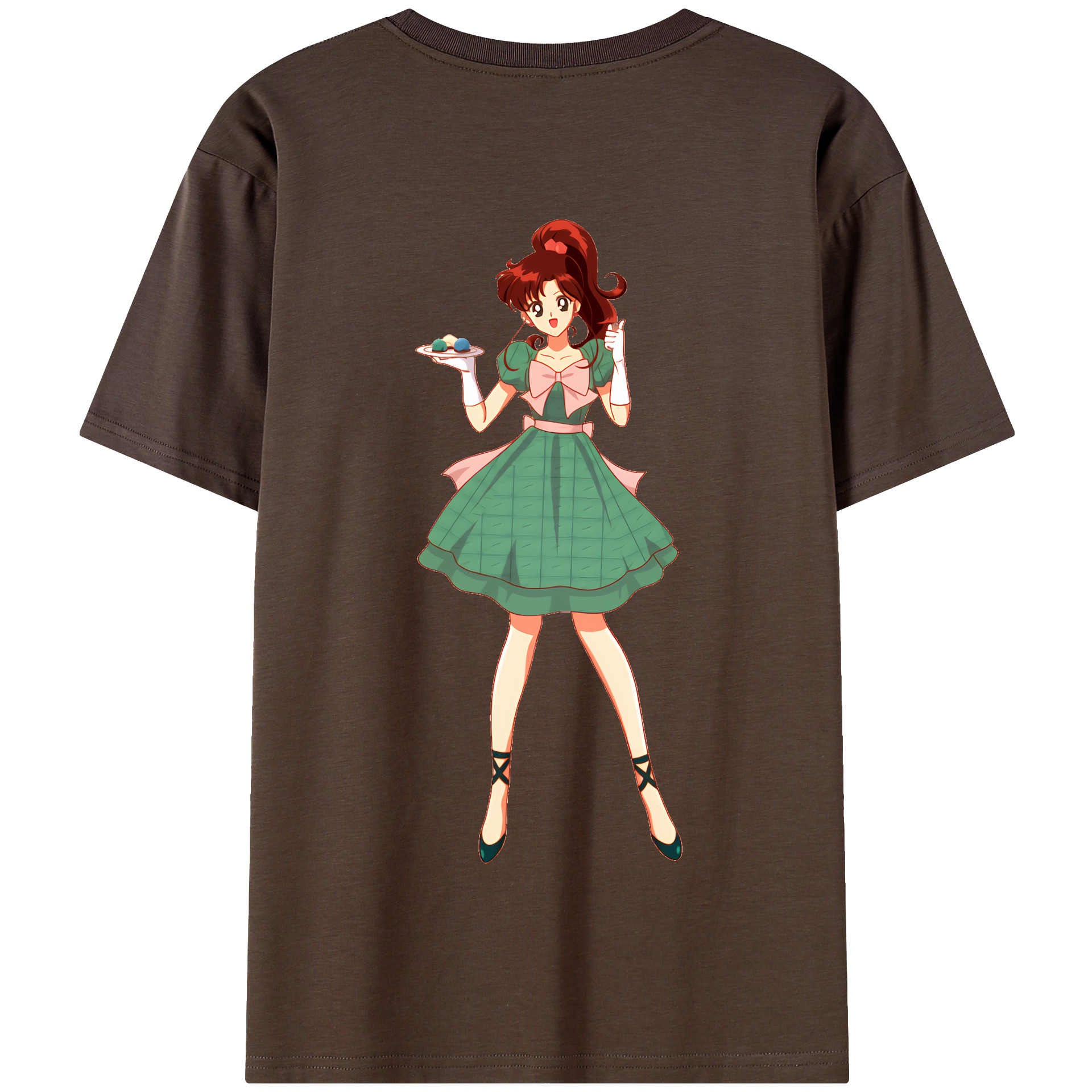 （画像用） 美少女戦士セーラームーン 木野 まこと きの まこと Sailor Moon Kino Makoto （セーラージュピター；Sailor Jupiter） 綿100％半袖Tシャツ（背面プリント）