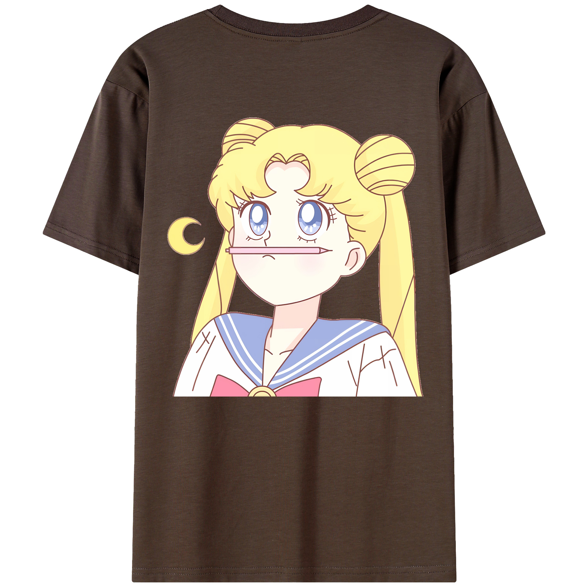 （画像用） 美少女戦士セーラームーン 愛野 美奈子 あいの みなこ Sailor Moon Aino Minako 綿100％半袖Tシャツ（背面プリント）