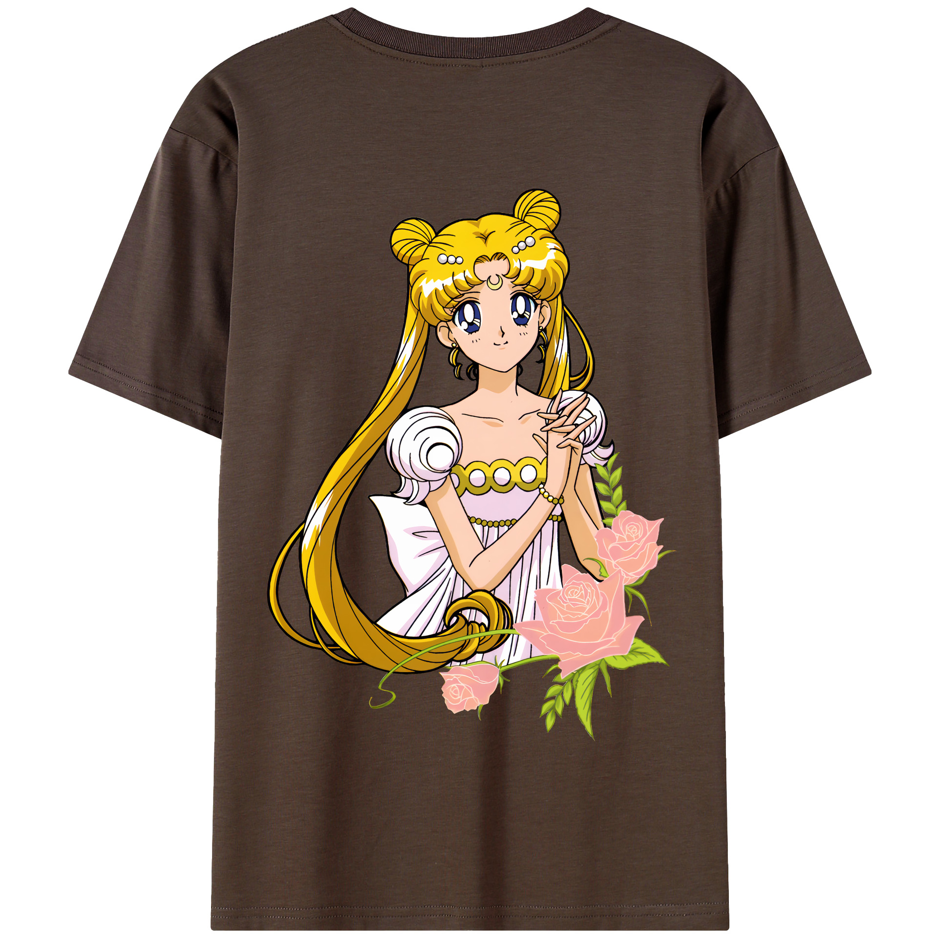 （画像用） 美少女戦士セーラームーン 愛野 美奈子 あいの みなこ Sailor Moon Aino Minako 綿100％半袖Tシャツ（背面プリント）