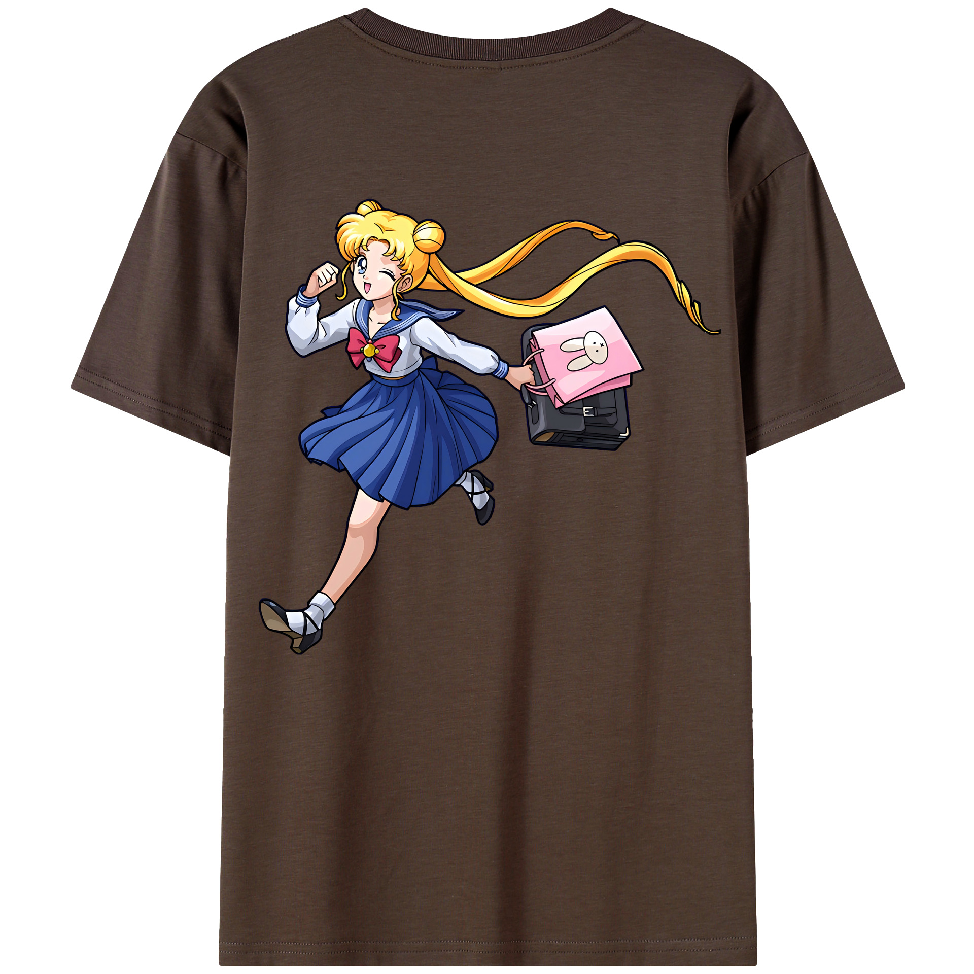 （画像用） 美少女戦士セーラームーン 愛野 美奈子 あいの みなこ Sailor Moon Aino Minako 綿100％半袖Tシャツ（背面プリント）