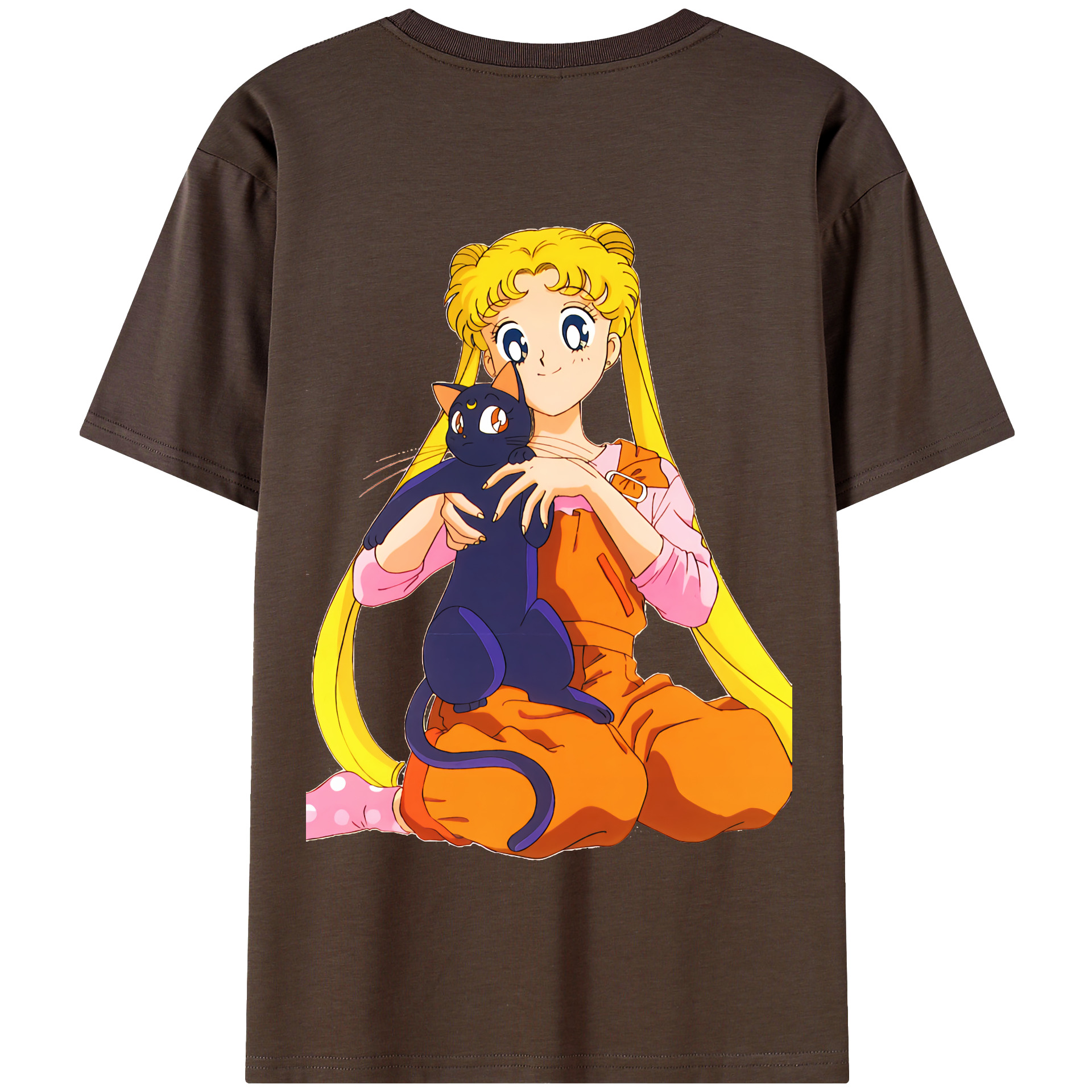 （画像用） 美少女戦士セーラームーン 愛野 美奈子 あいの みなこ Sailor Moon Aino Minako 綿100％半袖Tシャツ（背面プリント）